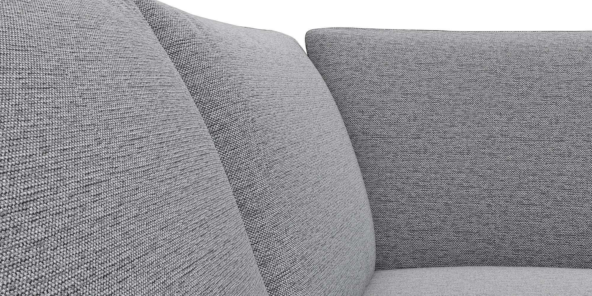 Ecksofa FLEXLUX "Fiore, L-Form, super bequem durch Kaltschaum im Sitz", grau (sophisto gre), B:234cm H:85cm T:225cm, 100% Polyester, Sofas, Ecksofa, schmale Armlehnen, Füße Alu/Eiche, B/T 234/225 cm 3