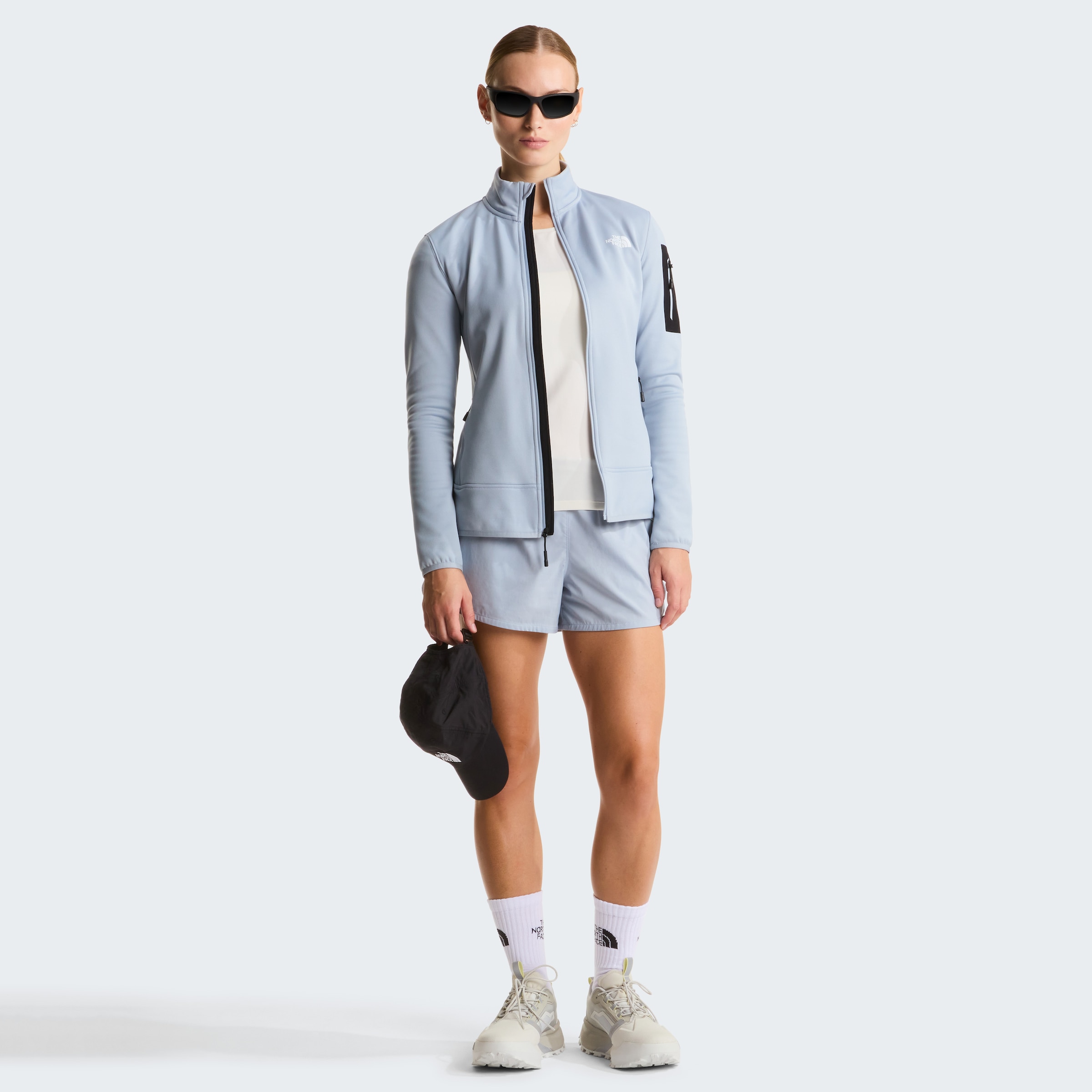 The North Face Fleecejacke »W MISTYESCAPE FLEECE« für Sport- und Outdooraktivitäten, dehnbares Material