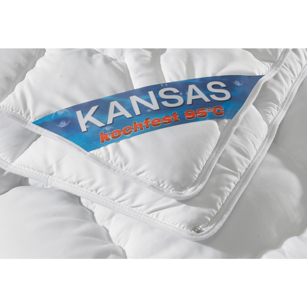 f.a.n. Schlafkomfort Microfaserbettdecke »Kansas«, 4-Jahreszeiten, Füllung Polyesterfaser, Bezug 100% Polyester, (1 St.)