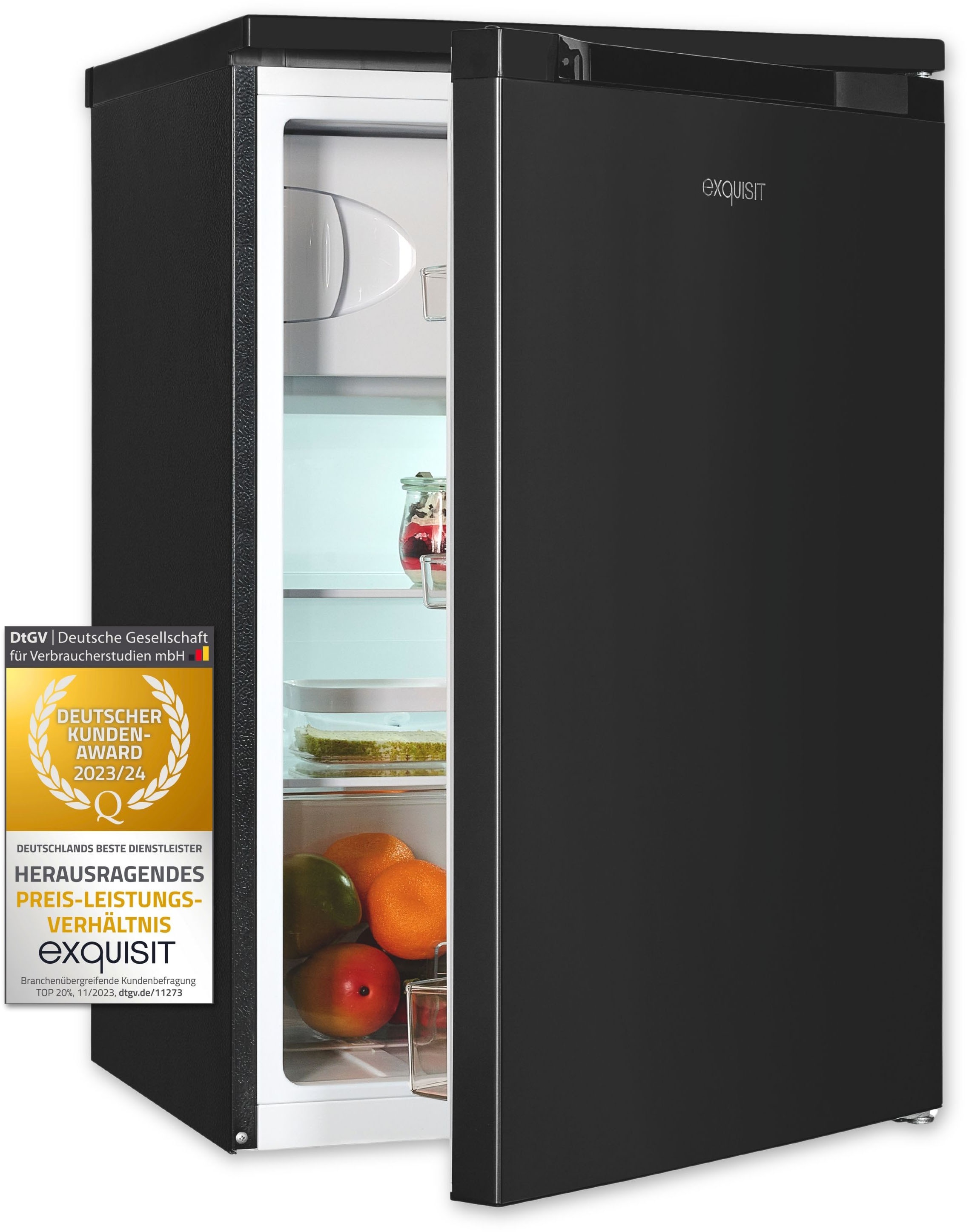 exquisit Kühlschrank »KS16-4-051C«, in bester Energieefizienz C, 107 Liter Volumen