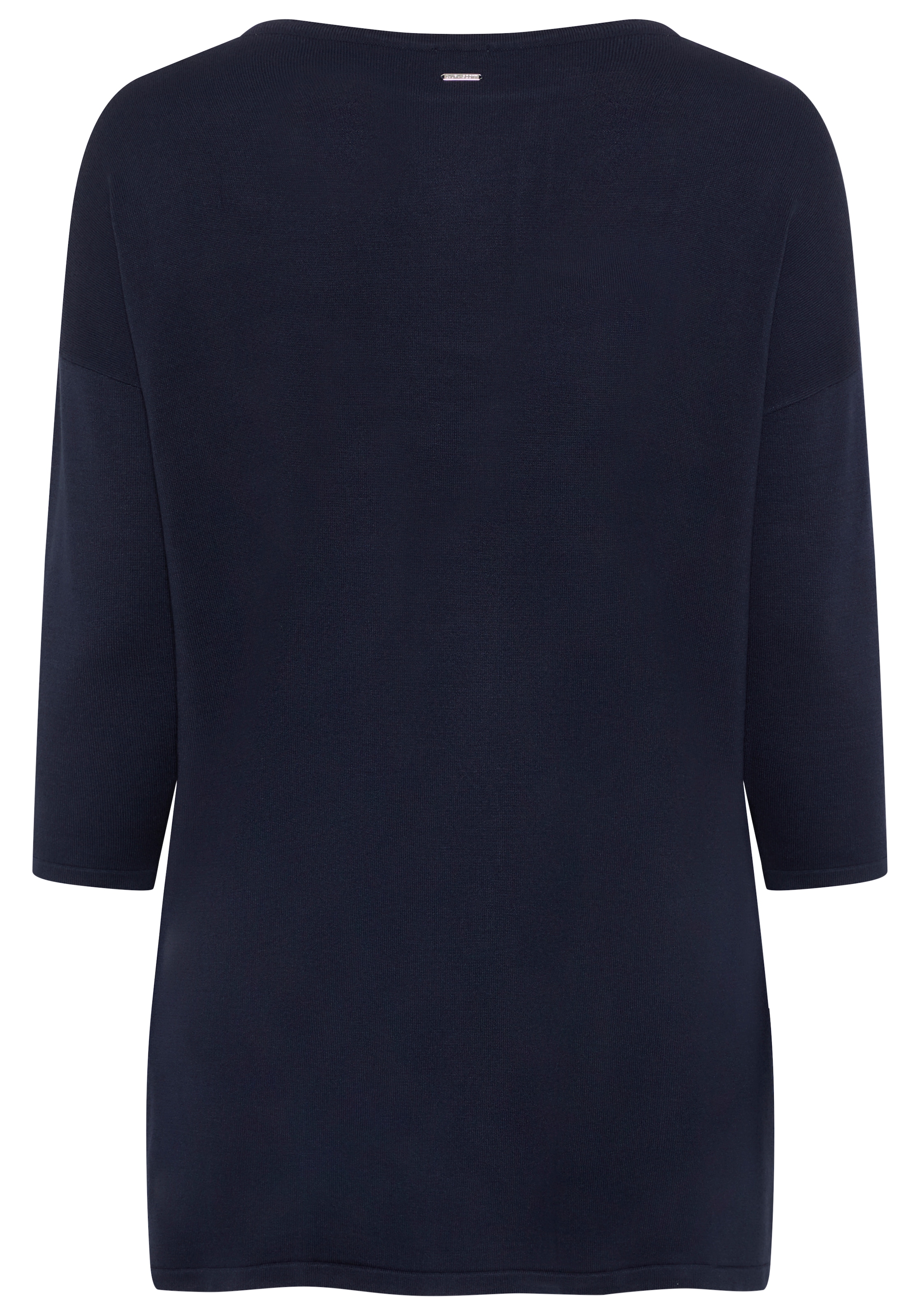 Laura Scott CURVE Longpullover »Große Größen« aus fließendem Feinstrick mit seitlichem Schlitz