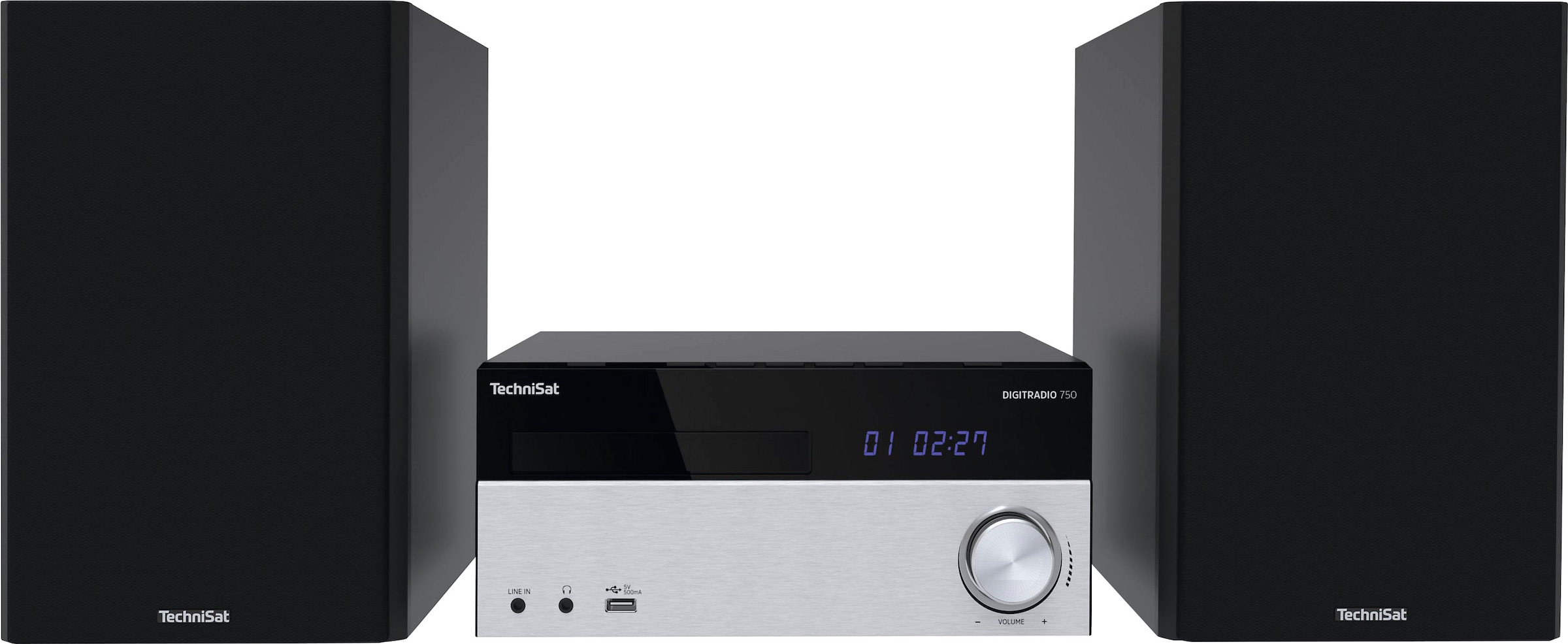 TechniSat Microanlage »DIGITRADIO 750«, (Bluetooth Digitalradio (DAB+)-UKW mit RDS 100 W)
