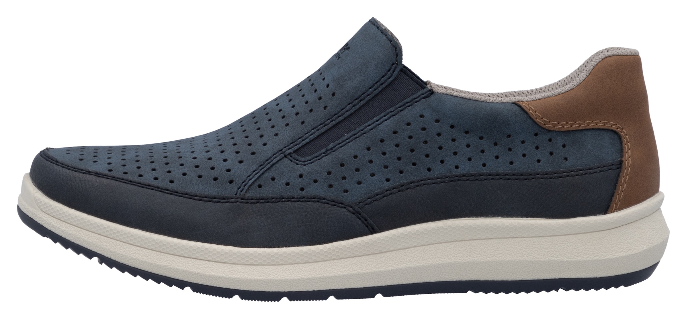 Rieker Slip-On Sneaker, Slipper, Schlupfschuh, Halbschuh mit seitlichen Stretcheinsätzen