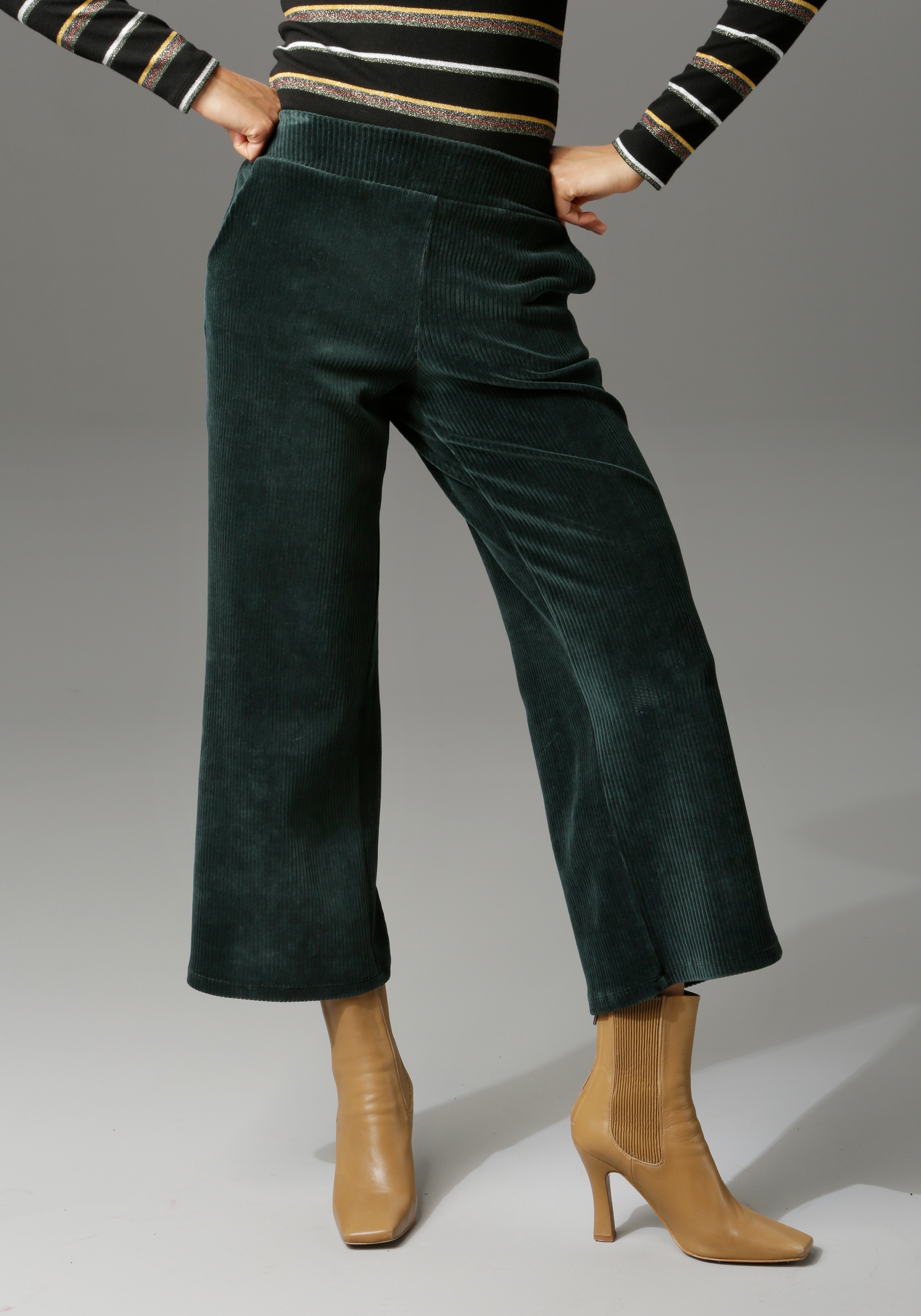 Aniston CASUAL Cordhose, in trendiger Culotte-Form online kaufen | BAUR
