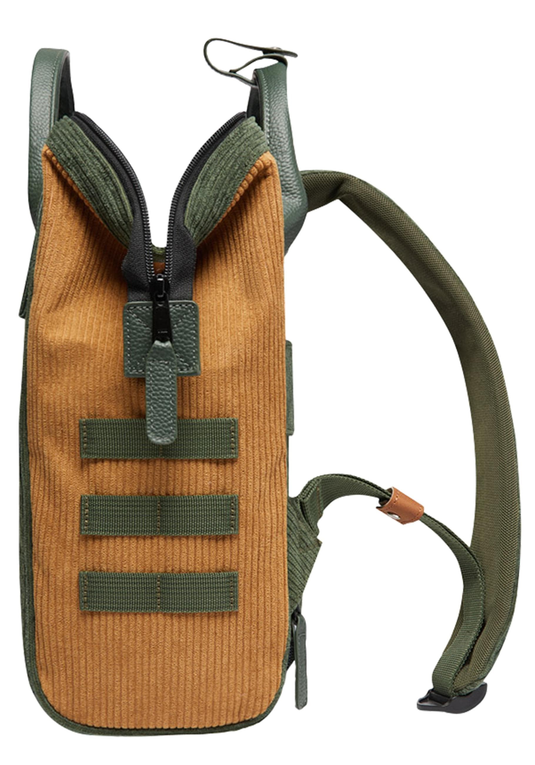 CABAIA Tagesrucksack »Adventurer S Cord Recycled«, Cord-Rucksack mit austauschbaren Vordertaschen