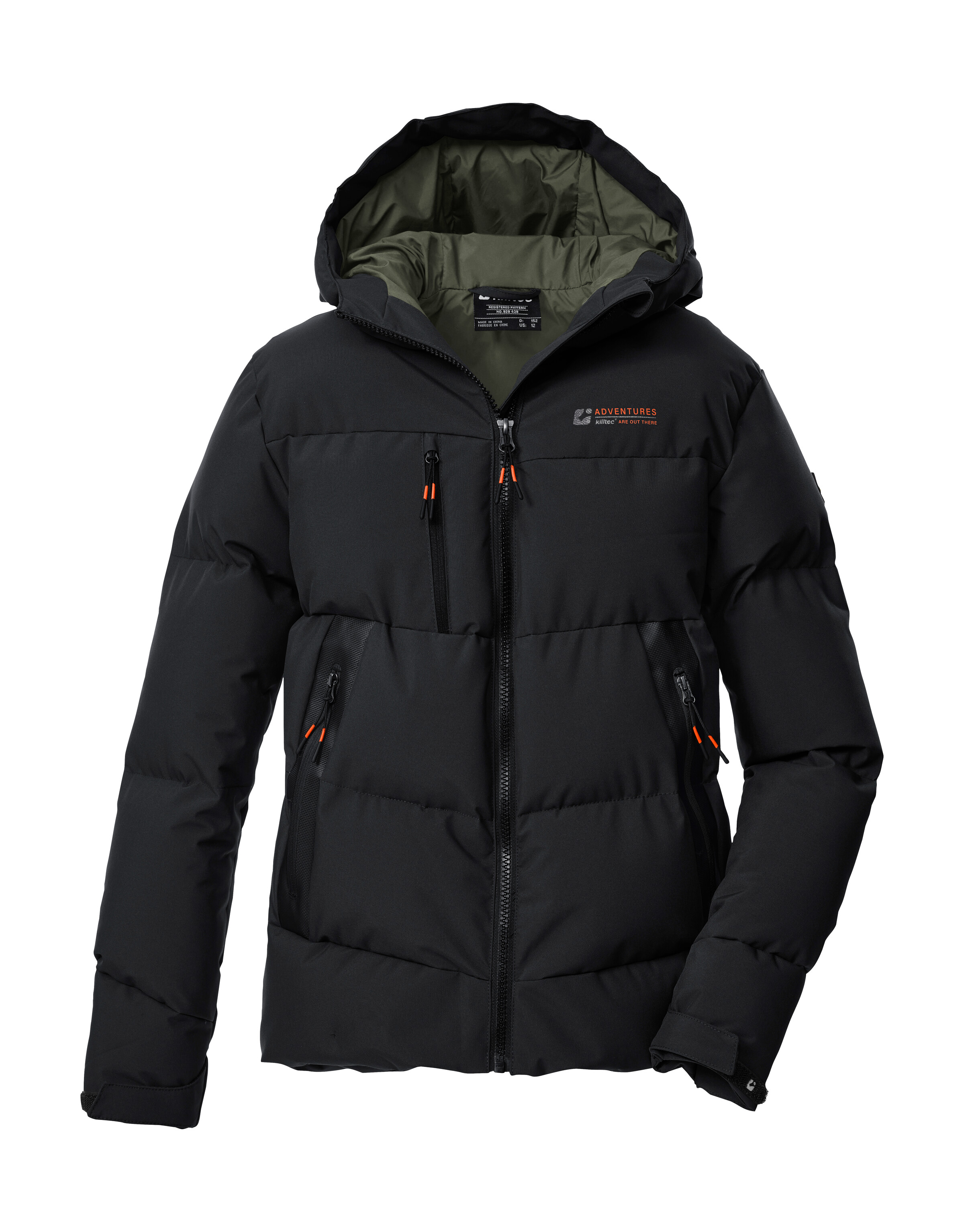 KILLTEC Jungen Steppjacke "KOW 239 BYS QLTD JCKT", schwarz, Gr. 152, Obermaterial: 100% Polyester;Futter: 100% Polyester;Futter 2:;Füllung: 100%