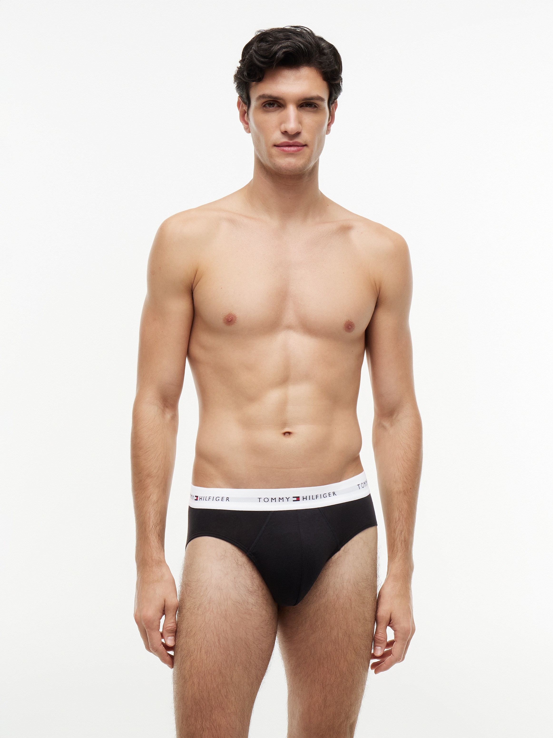 Tommy Hilfiger Underwear Slip »BRIEF« Packung, 3 Stk. Unterhose mit Logobund
