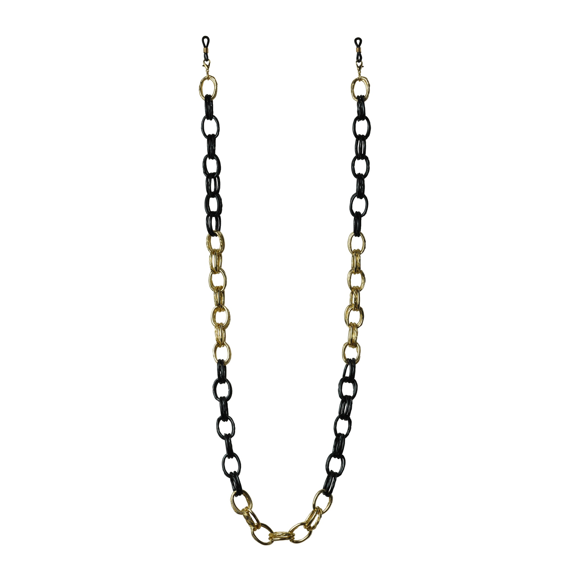 Collierkettchen STEUER "Brillenkette", bunt (mehrfarbig), Halsketten, Damen, 85cm, Metall, L: 85