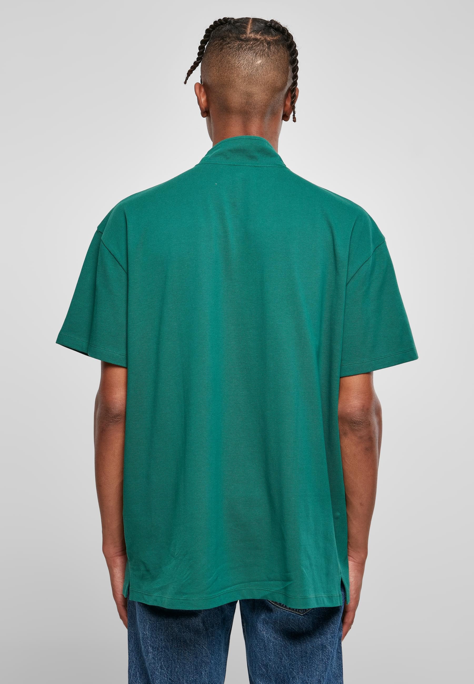 URBAN CLASSICS T-Shirt »Urban Classics Herren Boxy Zip Pique Tee«, (1 tlg.)