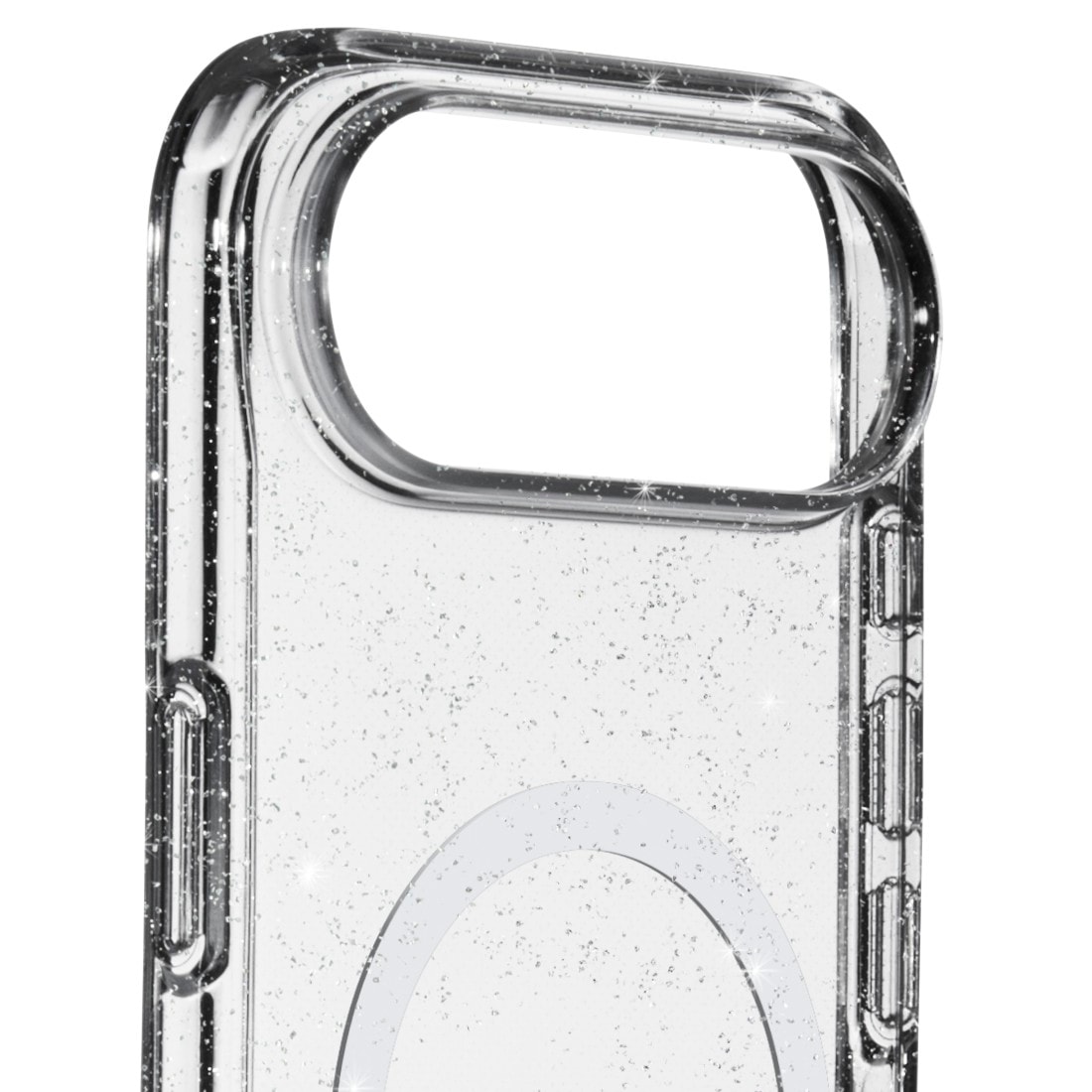 White Diamonds Smartphone-Hülle »Handyhülle „Mag Glitter“ für Apple iPhone Air, Transparent« Apple iPhone Air MagSafe, Glitzereffekt, stoßfeste Ecken, Anti-Vergilbung