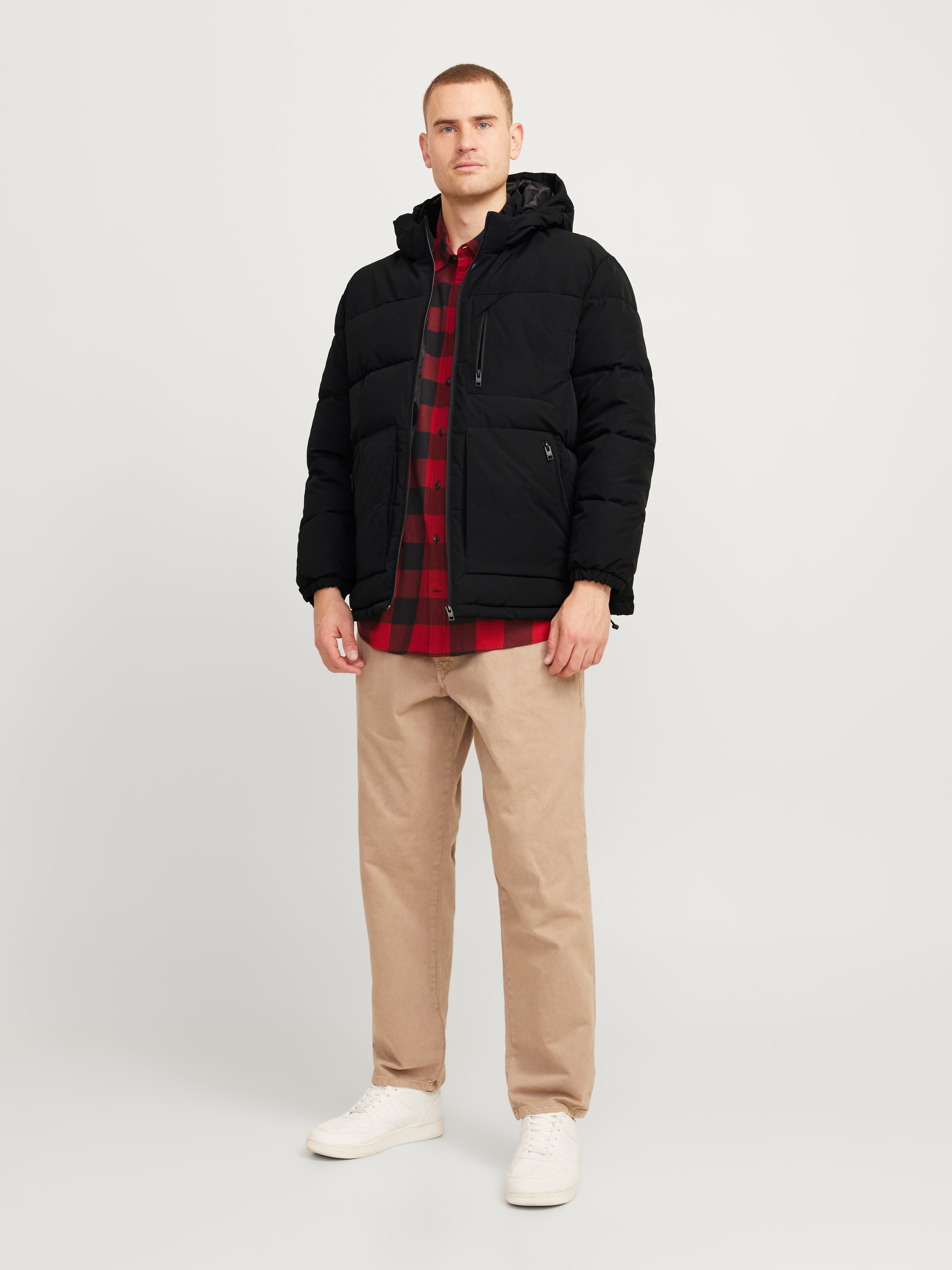 Jack & Jones PlusSize Outdoorjacke »JJEOTTO PUFFER JACKET PLS«, mit Kapuze