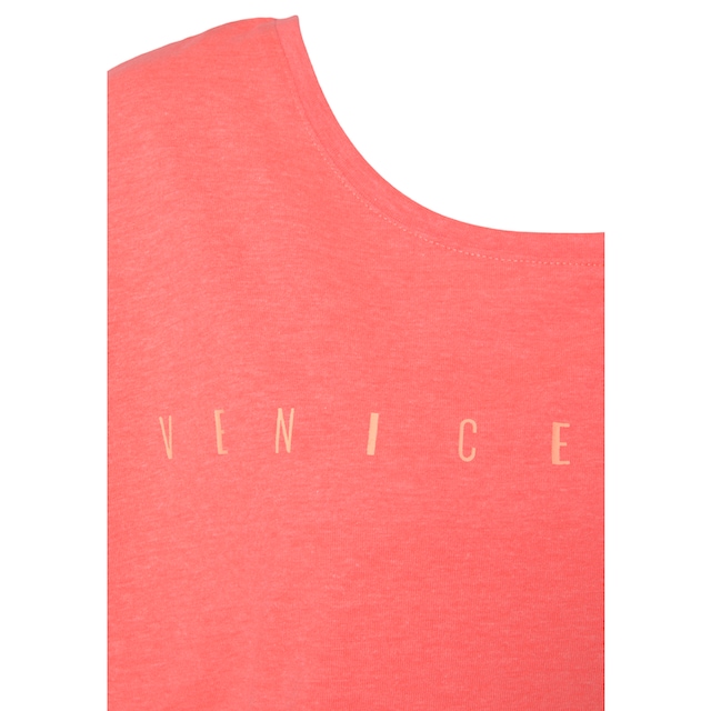 Venice Beach Kurzarmshirt, mit Logoprint vorne, T-Shirt aus Baumwolle,  sportlich-casual, Basic für bestellen | BAUR