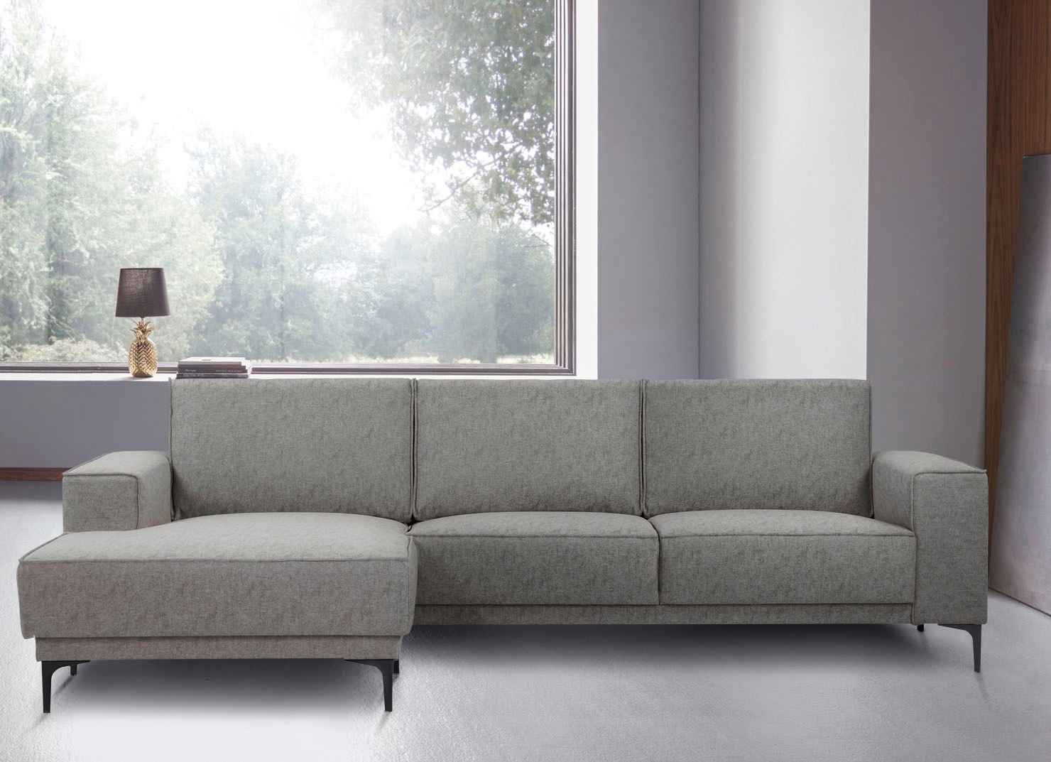 Places of Style Ecksofa »Oland«, 280 cm, im zeitlosem Design und hochwertiger Verabeitung
