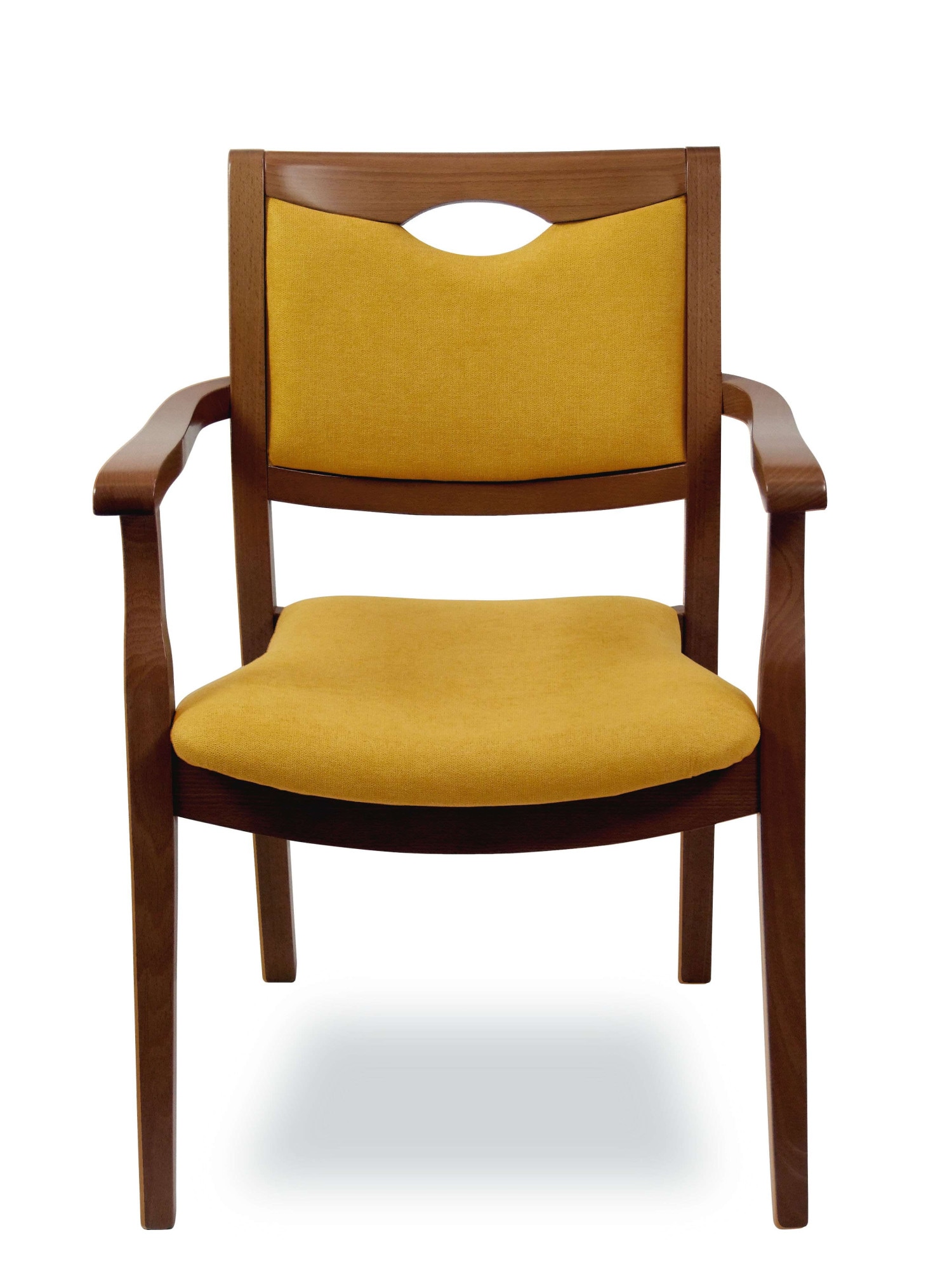 Home affaire Armlehnstuhl »London, Stuhl, Komfortsessel, 3 Gestellfarben, Made in Italy« () 1 Stk.Extra-komfortabel, ergonomisch, fleckenabweisendes Gewebe, Massivholz