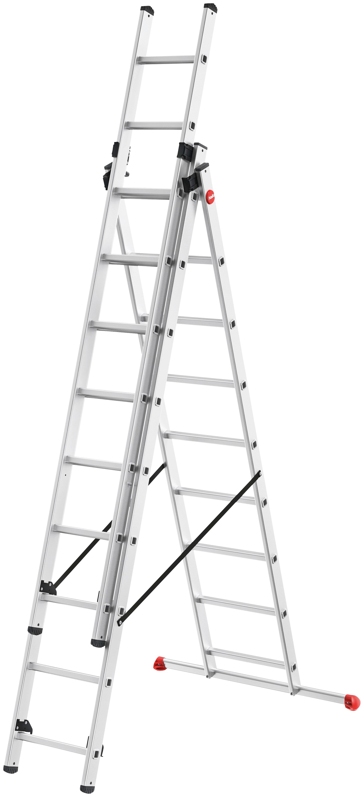 Hailo Vielzweckleiter "HobbyStep combi" Set, Aluminium Kombileiter 3-teilig günstig online kaufen
