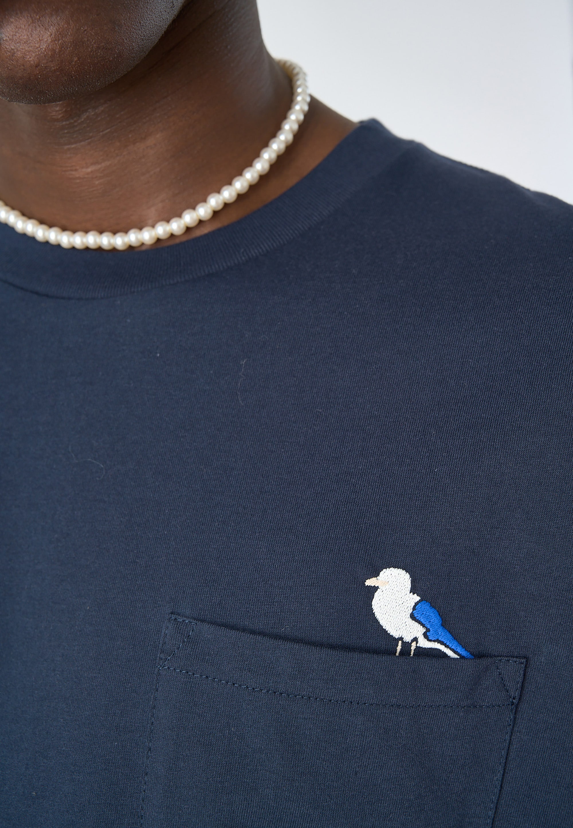 Cleptomanicx T-Shirt »Embro Gull Pocket«, mit lockerem Schnitt