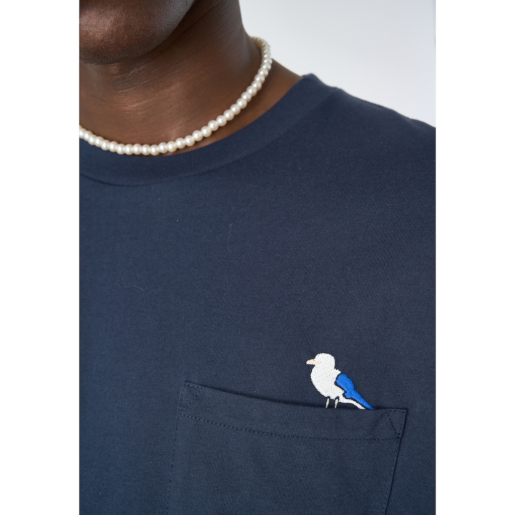 Cleptomanicx T-Shirt »Embro Gull Pocket«