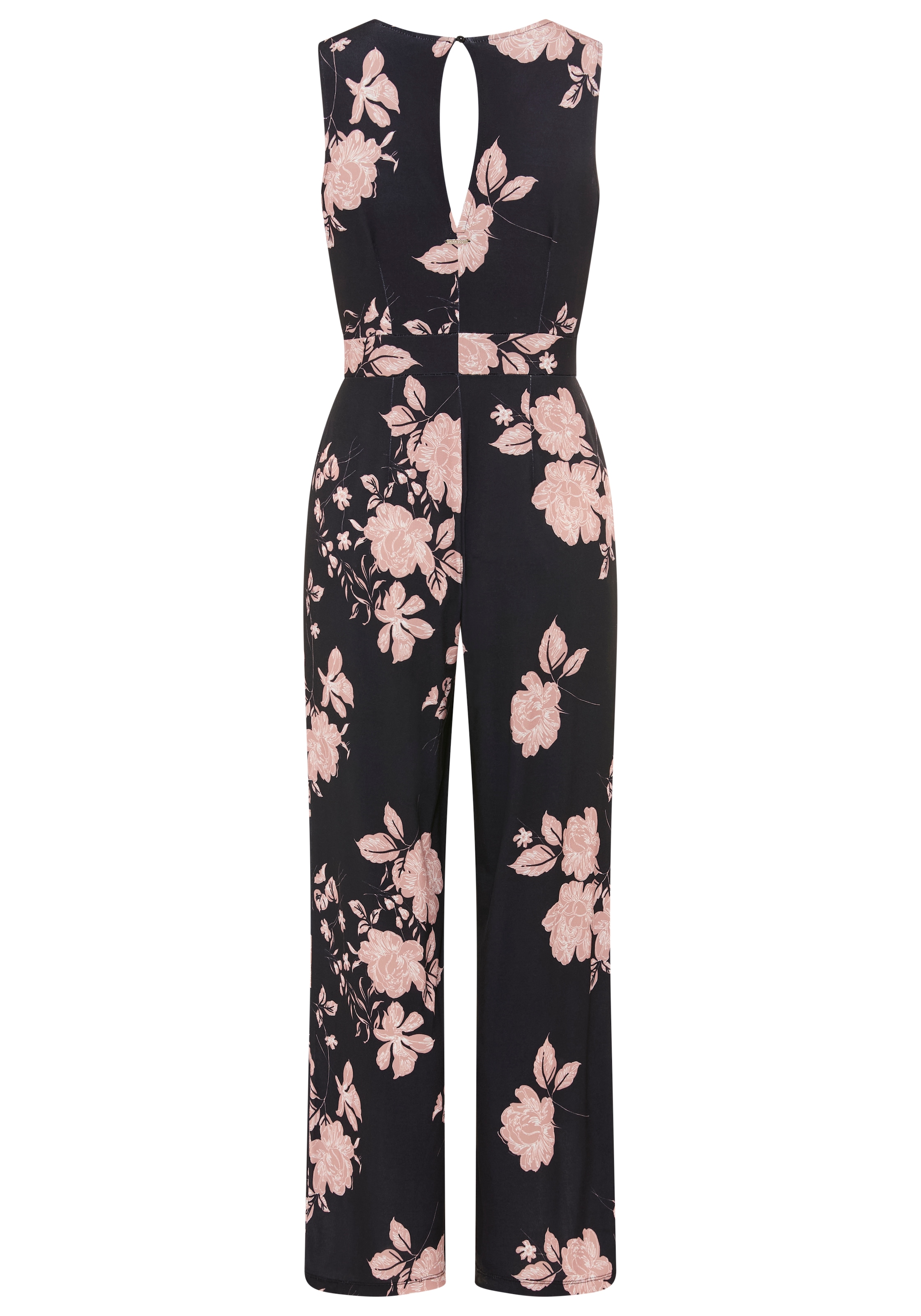 Laura Scott Jumpsuit für den eleganten Anlass mit floralem Muster