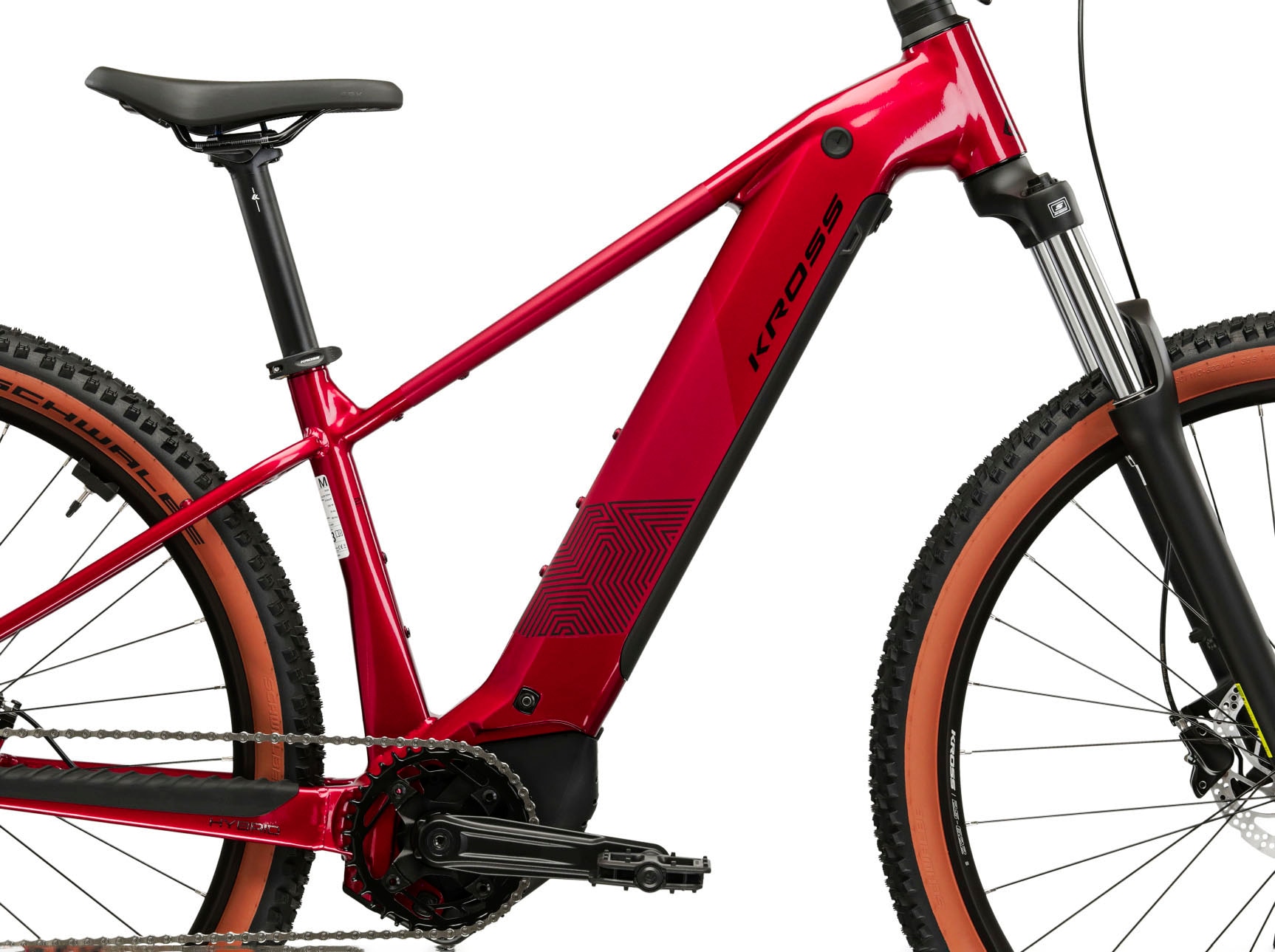 Kross »Influx Hybrid 2.0 16,7Ah / 600 Wh 29 Zoll rot 9 Gänge 2026« 9 Gang Shimano CUES U4000 Schaltwerk Kettenschaltung Mittelmotor 250 W