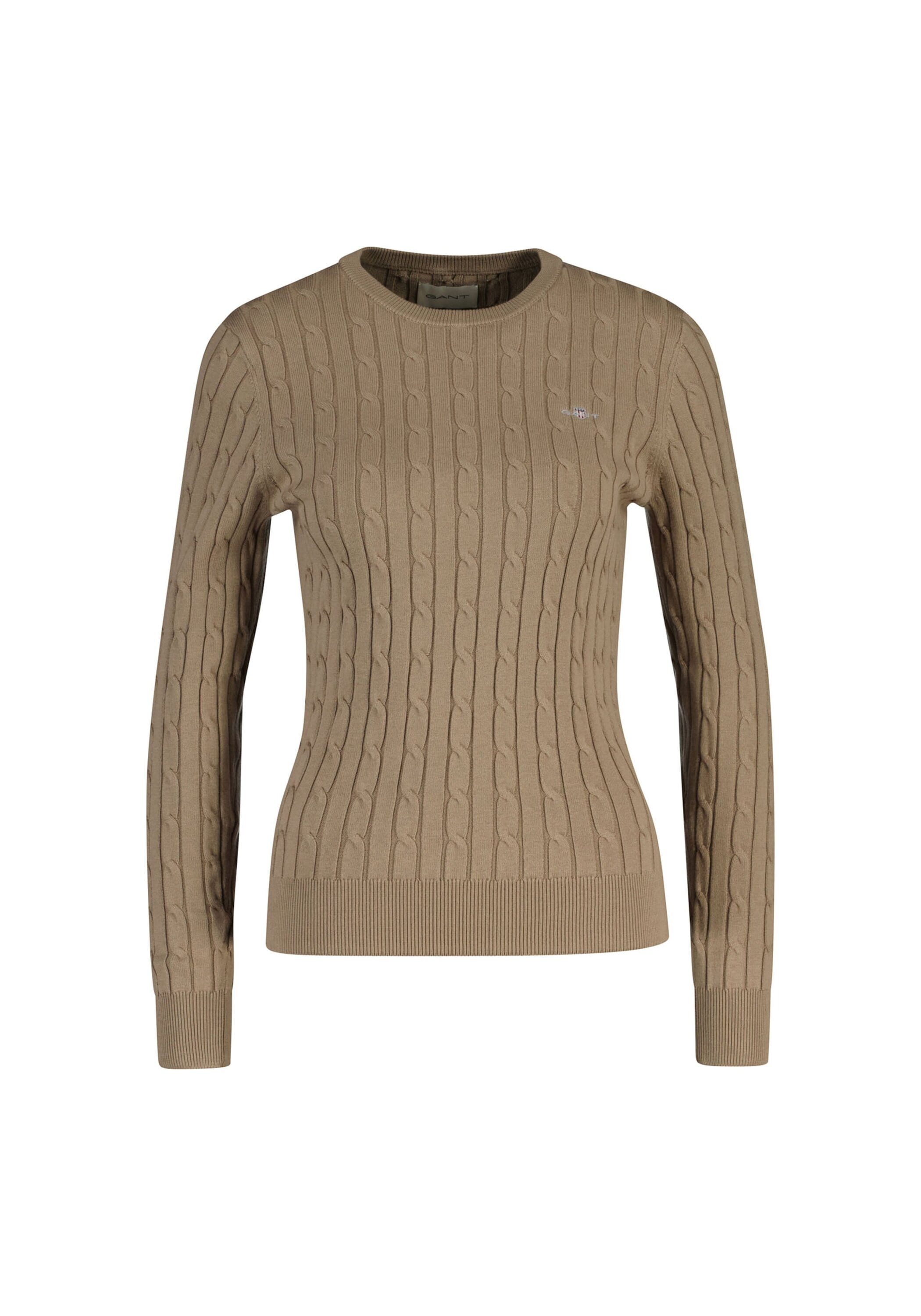 Gant Sweater "Strickpullover STRETCH COTTON CABLE C-NECK" günstig online kaufen