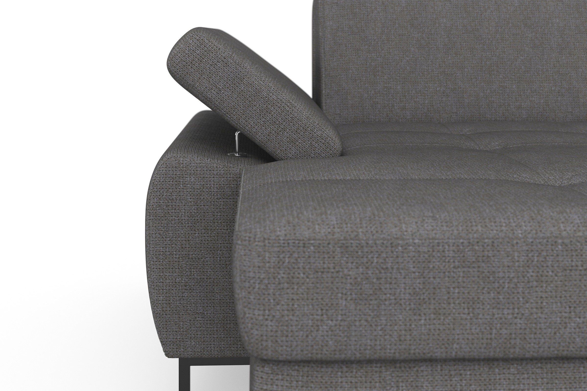 DOMO collection Ecksofa »Capelo L-Form«, mit Armteilverstellung, wahlweise mit Bettfunktion, Federkern