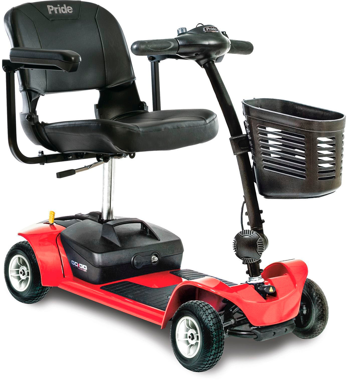 MOBILIS Elektromobil "M24 L, Reisemobil", rot, B:49cm H:84cm L:97cm, Elektromobile, leicht zerlegbar, günstiges Einstiegsmodell, extern ladbare Akkus