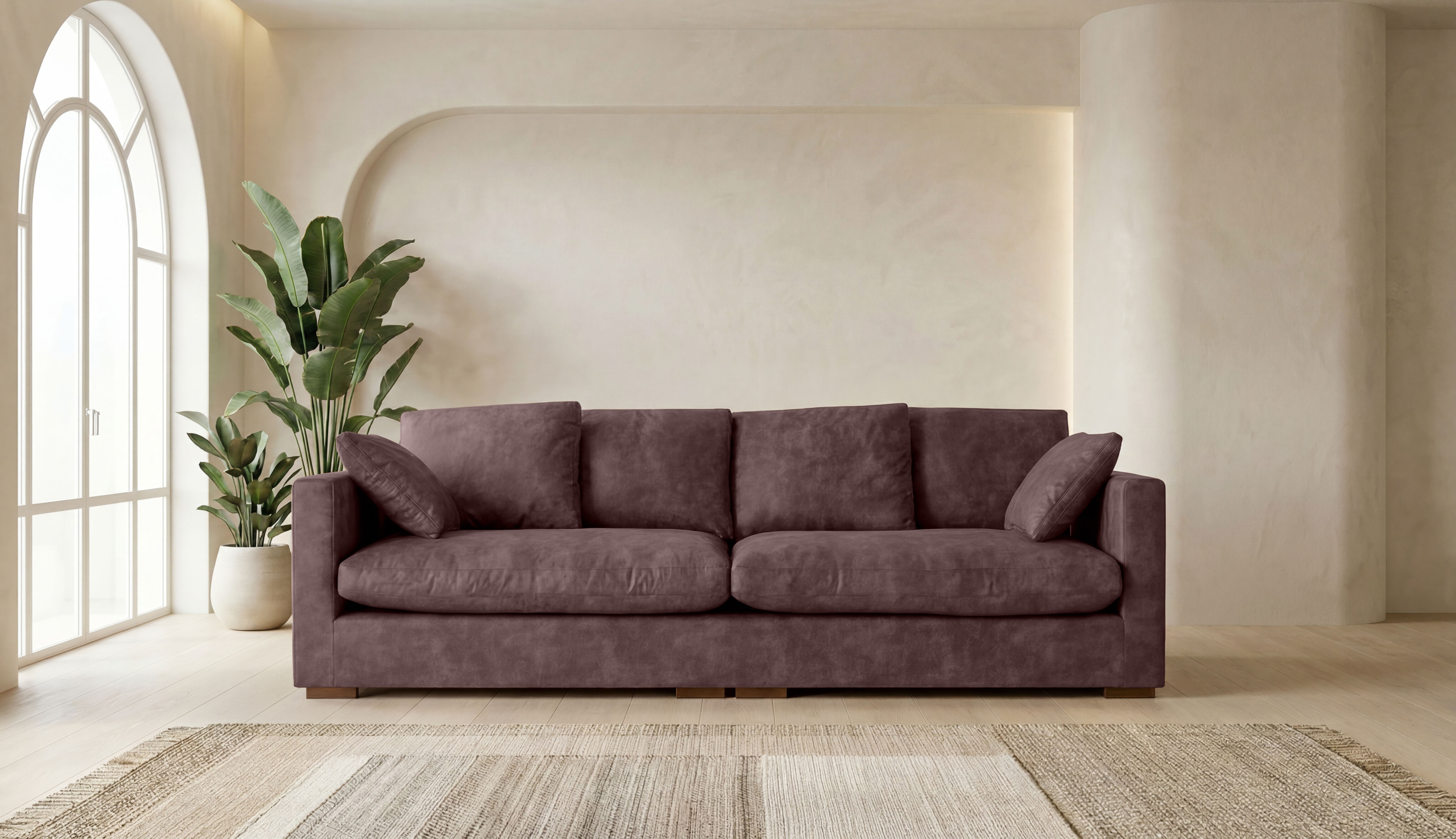 OTTO home Big-Sofa "Coray" extra weich und kuschelig, Füllung mit Federn und Daunen