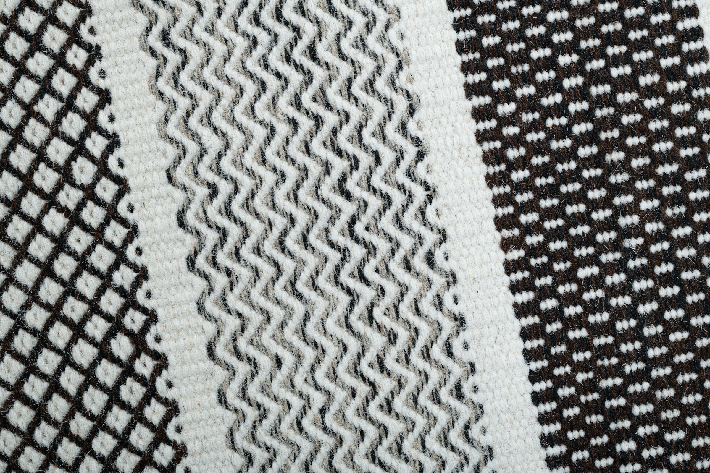 my home Wollteppich »Diemlern«, rechteckig, 10 mm Höhe, Handweb Teppich, reine Wolle, gestreift, modernes Design, Wohnzimmer