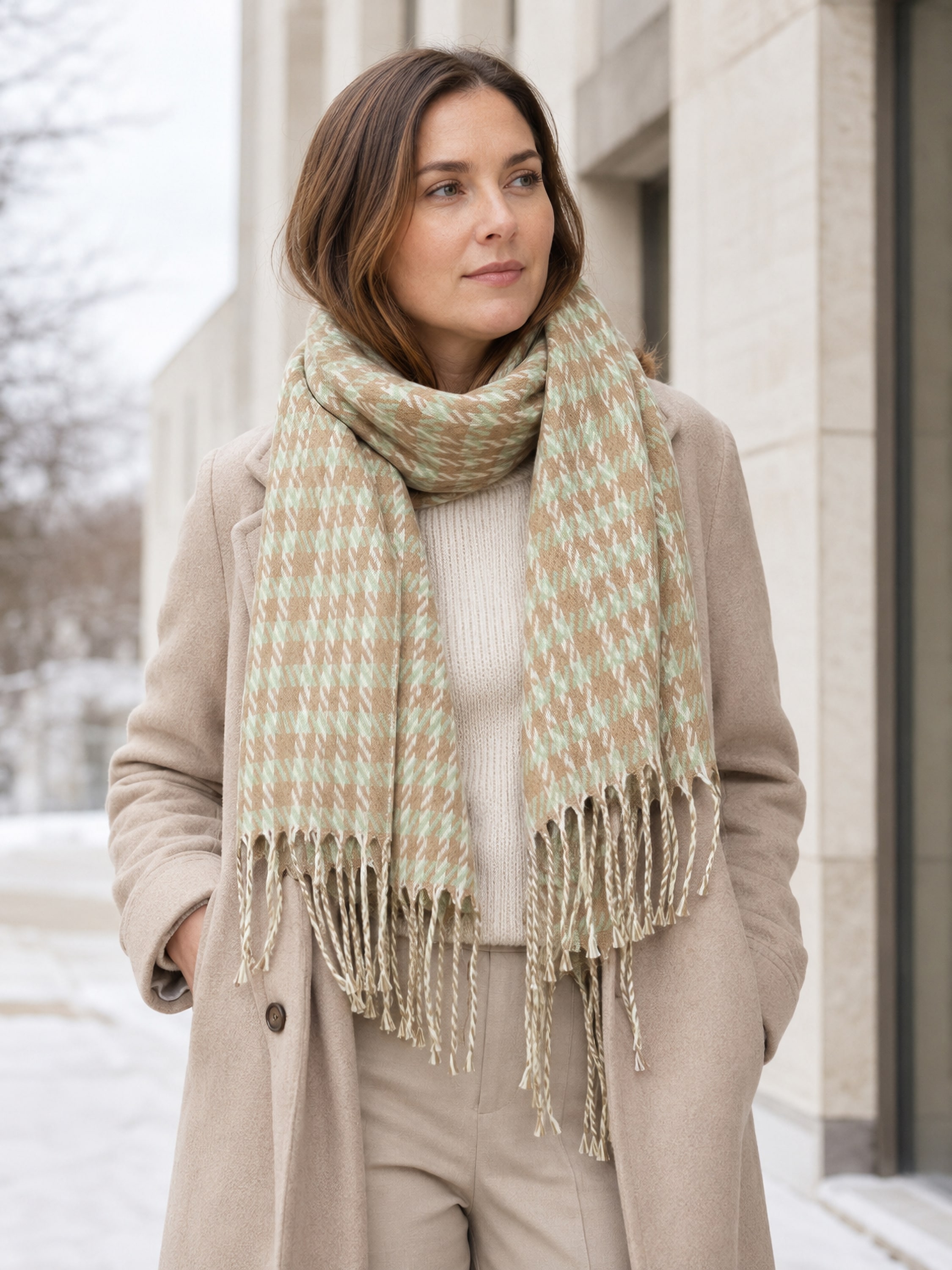 COLLEZIONE ALESSANDRO Wollschal »Inverno« 1 Stk. Made in Italy, mit modernem Karo