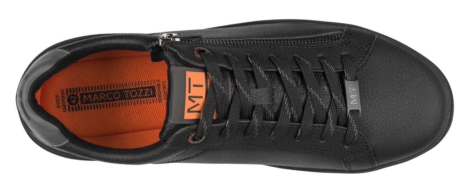 MARCO TOZZI Sneaker, Freizeitschuh, Halbschuh, Schnürschuh mit seitlicher Logoprägung