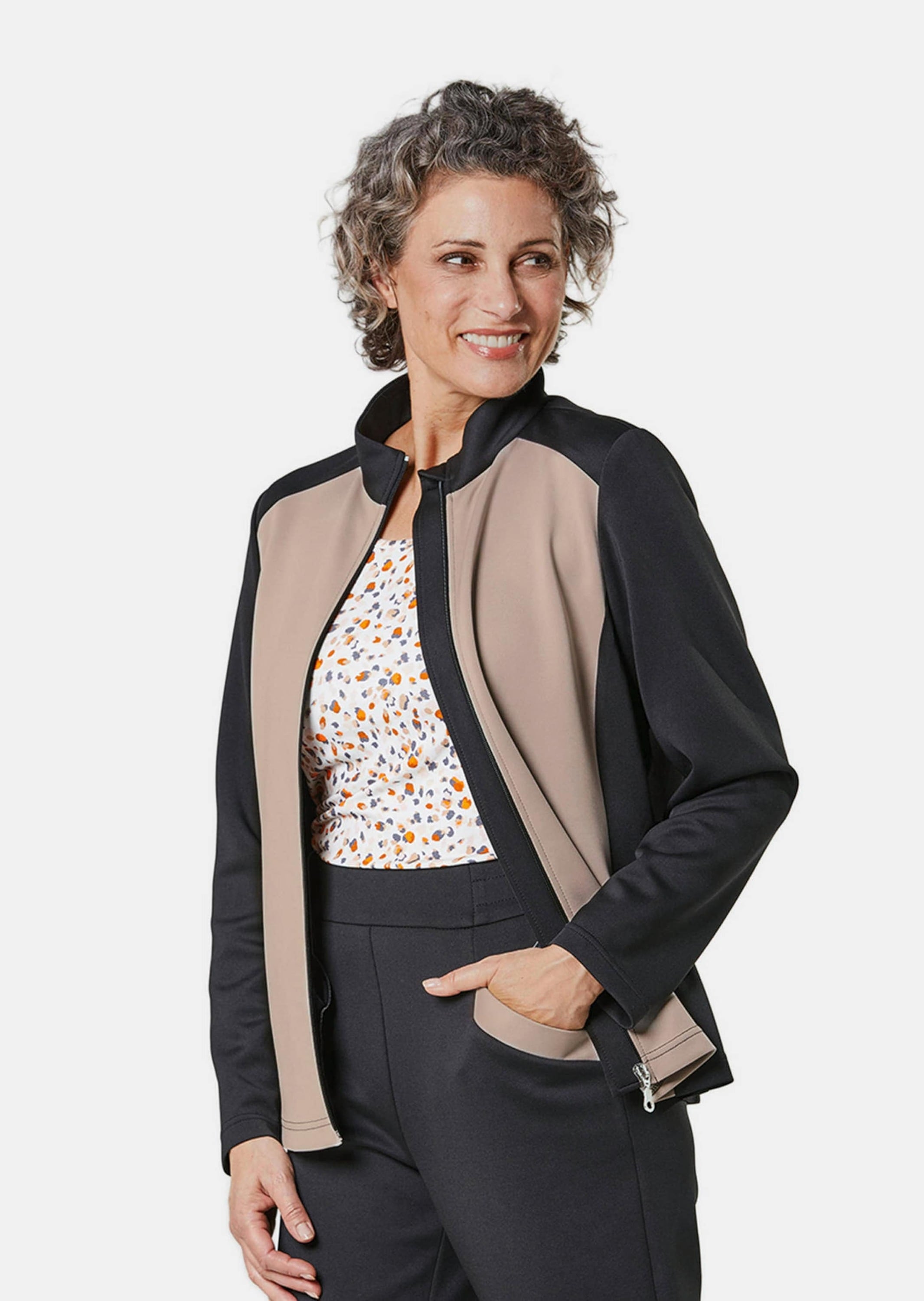 GOLDNER Sommerjacke »Freizeitjacke Leichte Freizeitjacke mit Stehkragen und Reißverschluss«