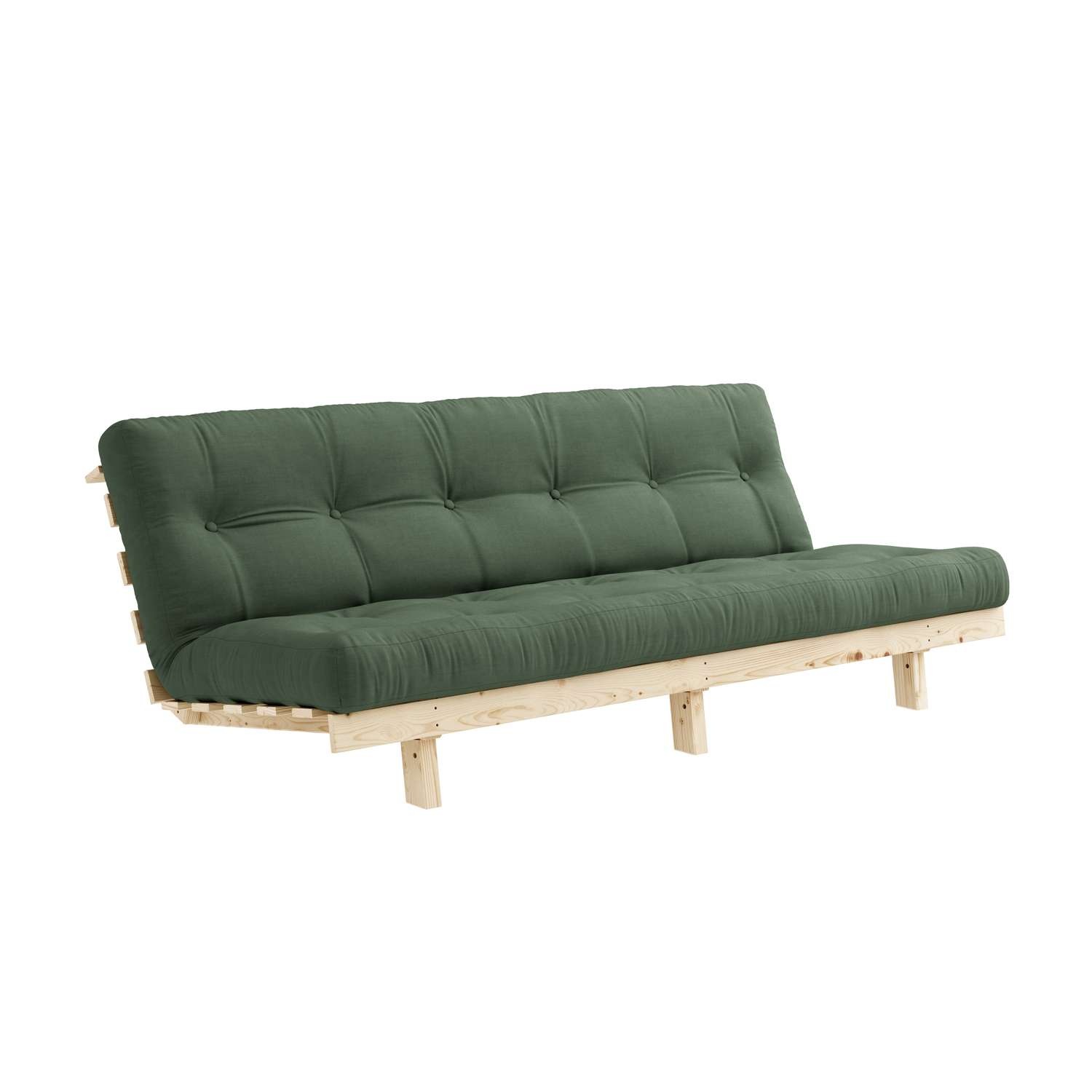 Karup Design Schlafsofa »Lean 200 Schlafsofa, Gästebett, Sofa mit Futonmatratze«, (2 St.), Inkl. Futonmatratze, Liegefläche 130x200 cm, FSC® zertifizierte Kiefer