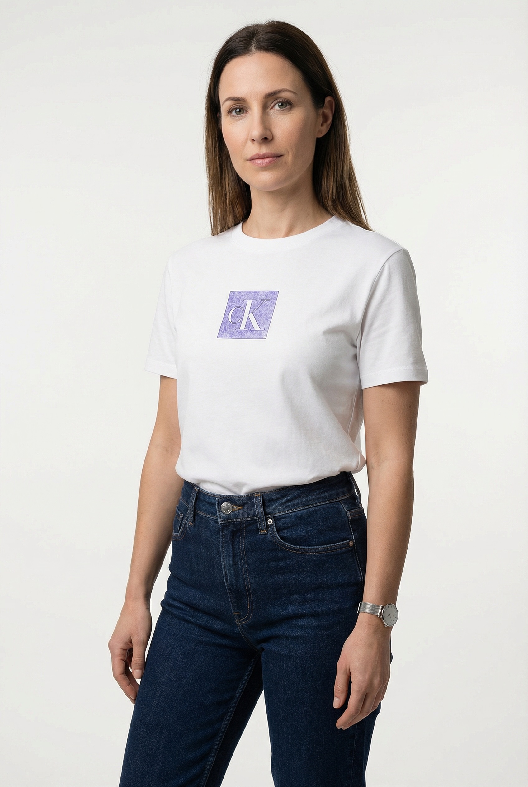 Calvin Klein Jeans T-Shirt "CLASSIC FIT MONOGRAM TEE" Regular fit mit Rundh günstig online kaufen