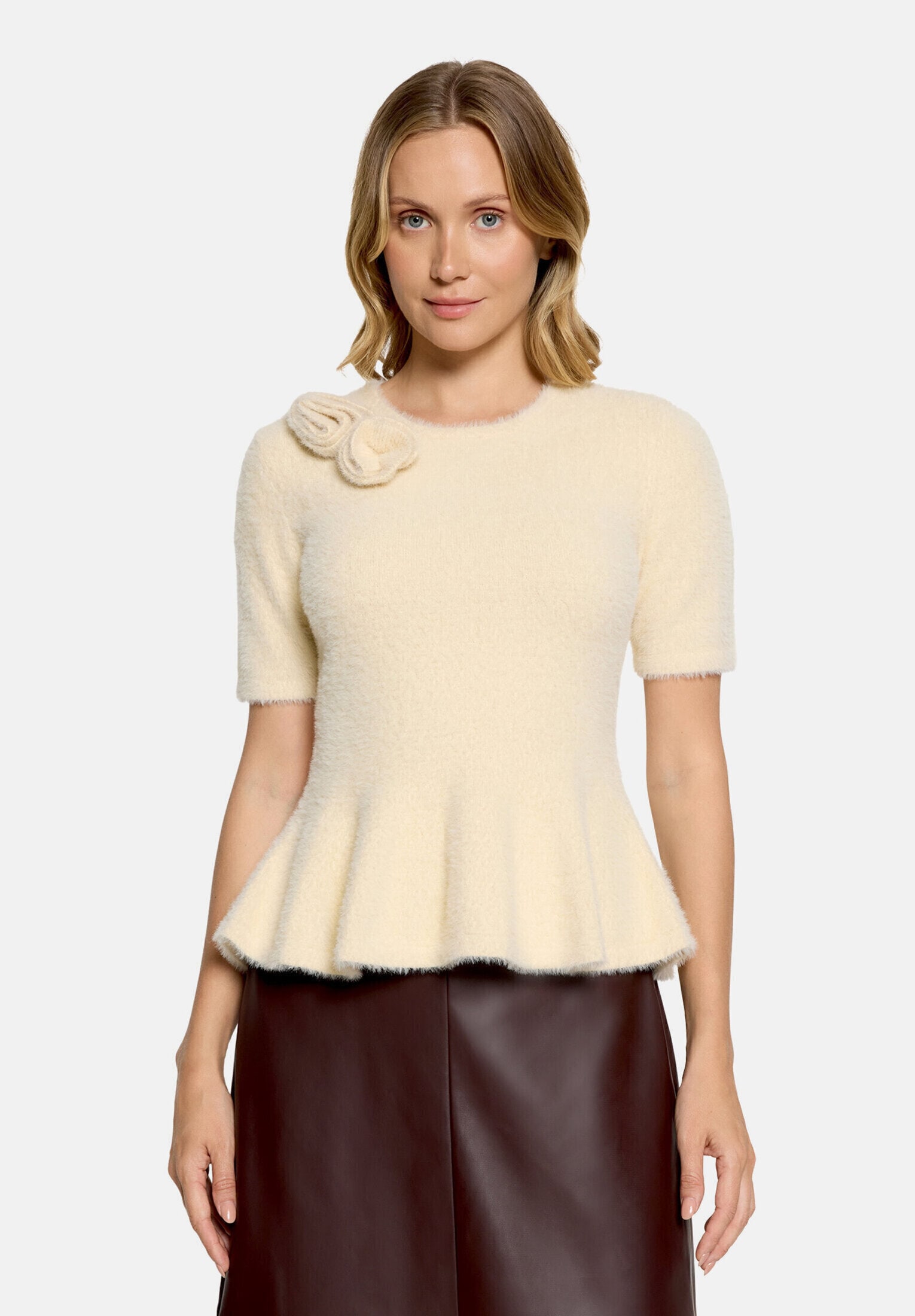 Vera Mont Kurzarmshirt »Damen mit Rundhalsausschnitt« 1