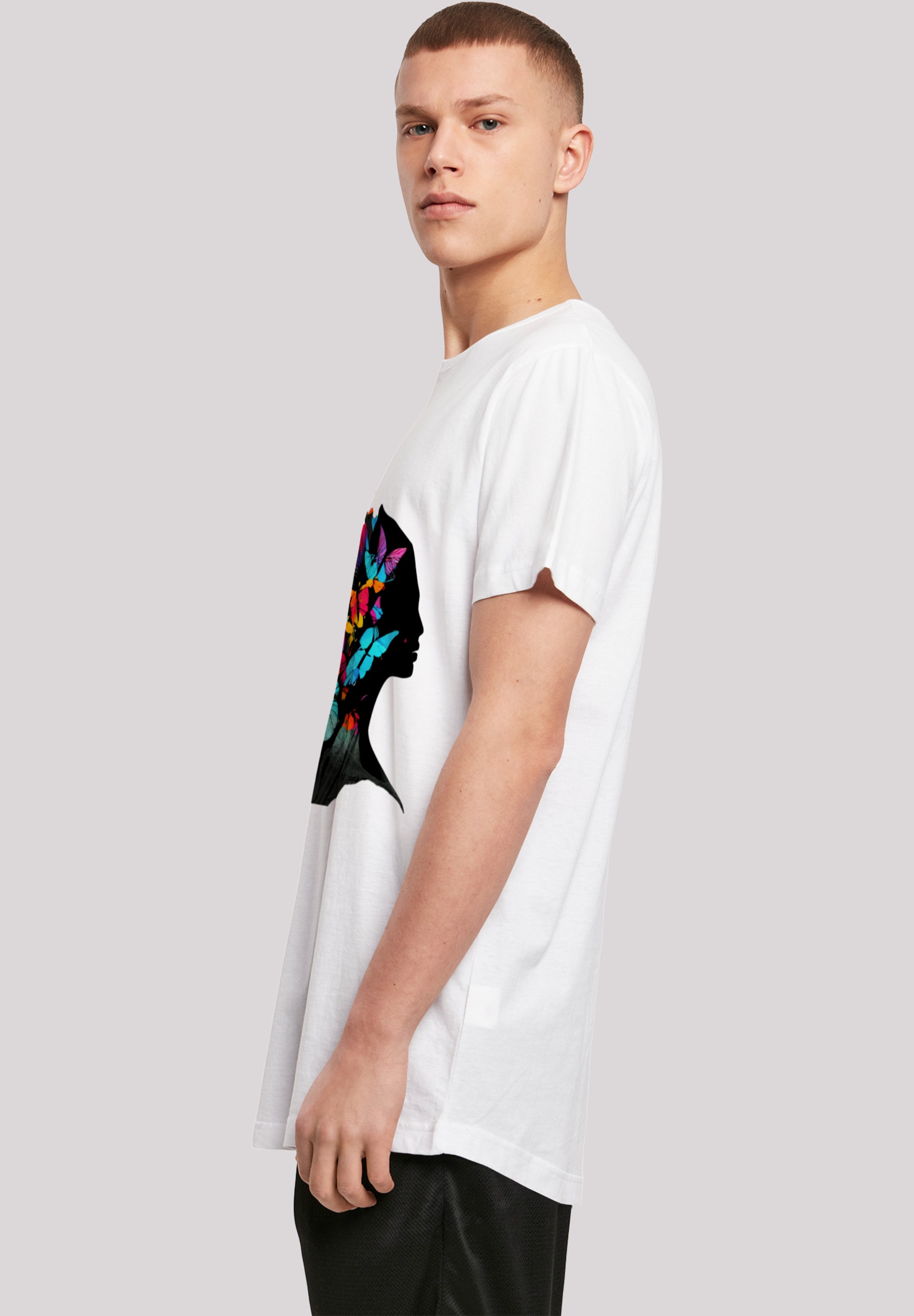 F4NT4STIC T-Shirt | LONG TEE«, Keine für ▷ Angabe BAUR »Schmetterling Silhouette