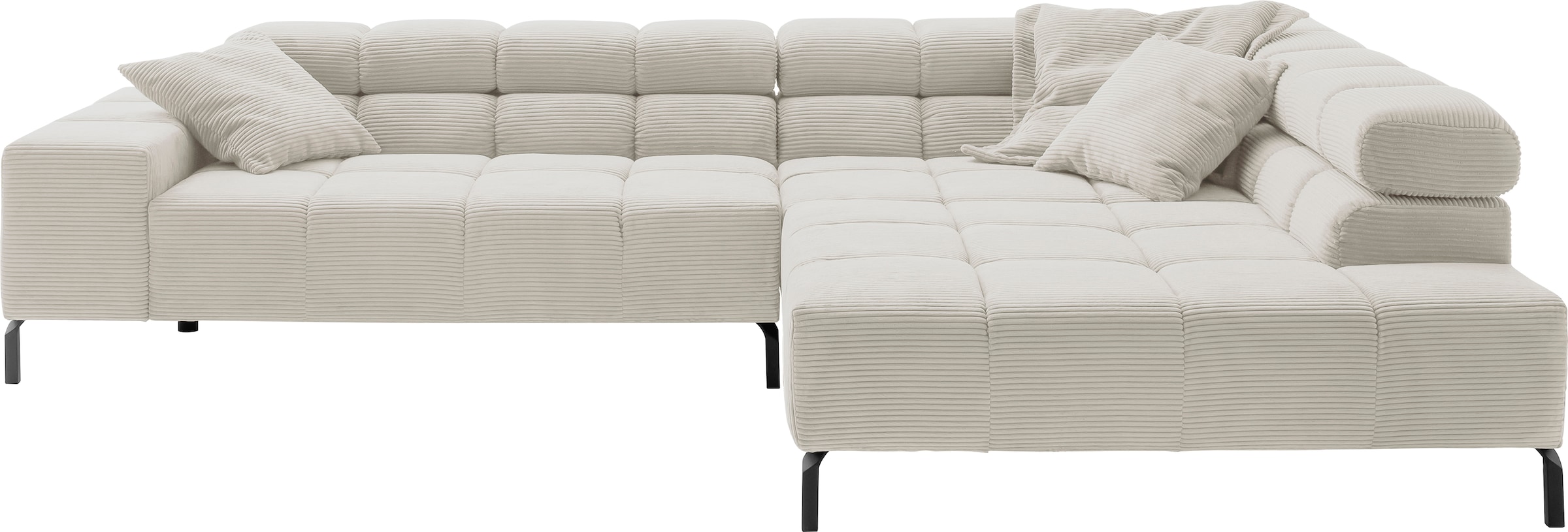 INOSIGN Ecksofa "Ancona New, wahlweise motorische Sitztiefenverstellung, au günstig online kaufen