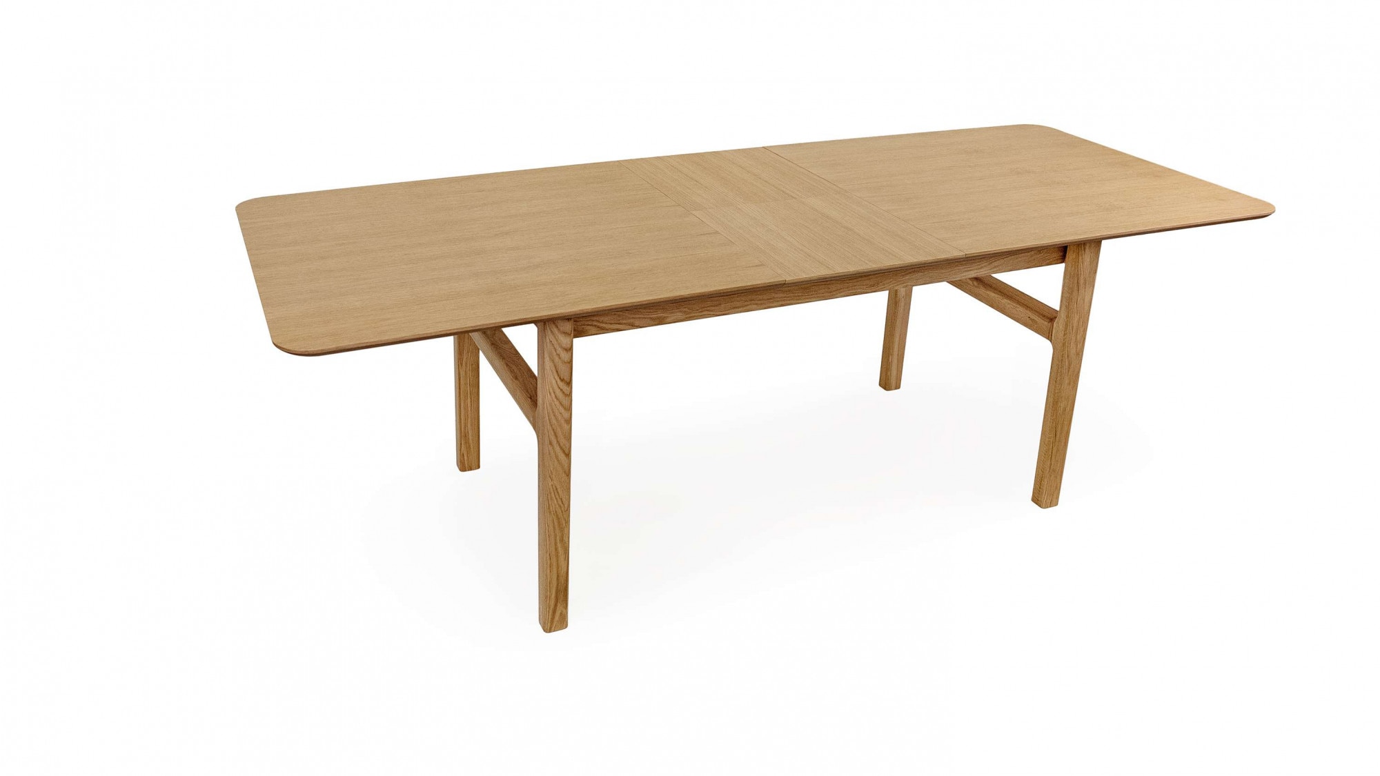 Woodman Esstisch »Curved«, Scandi Design, Breite 180 cm, ausziehbar auf 220 cm