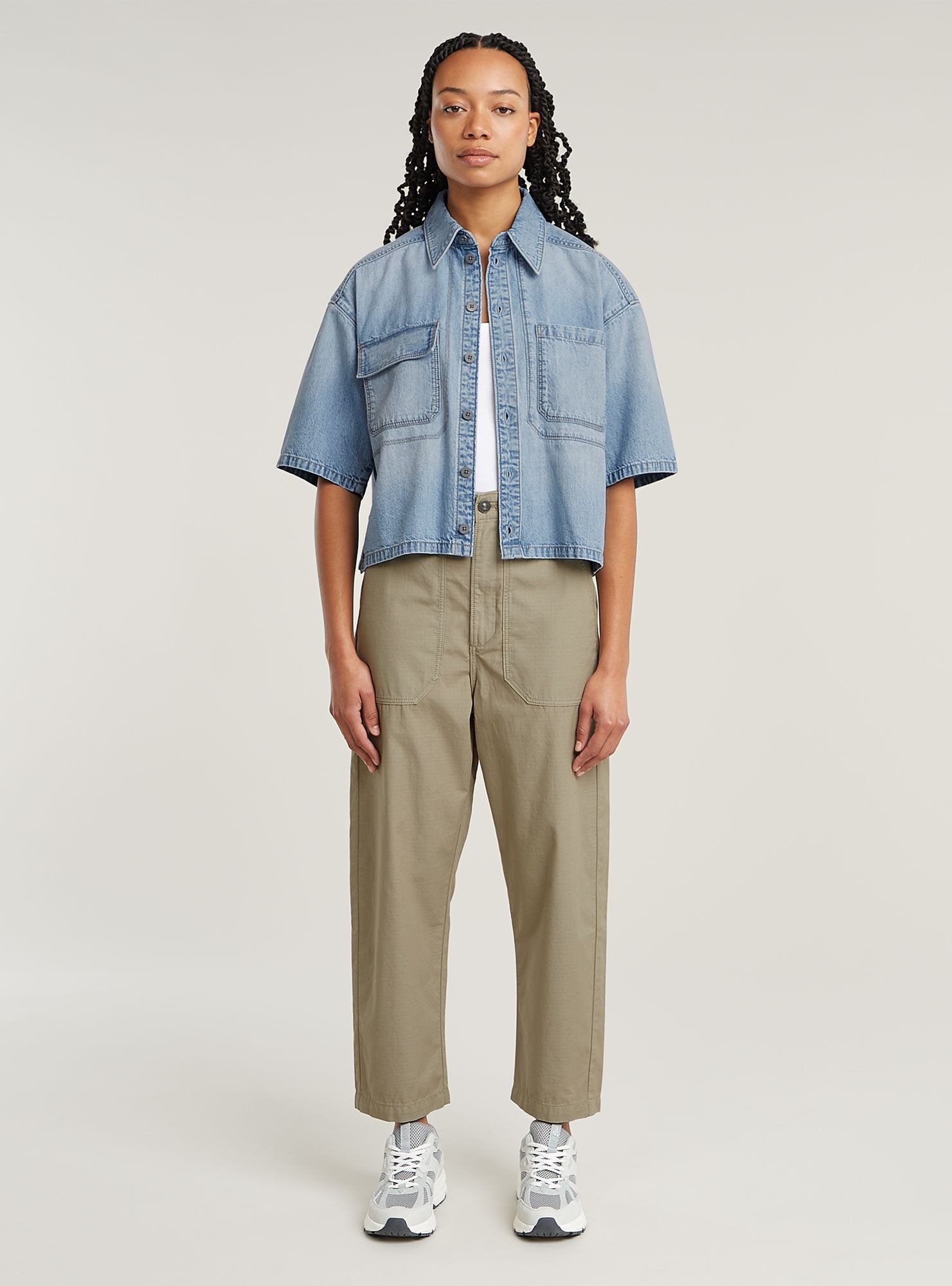 G-STAR Wirkhose »Pilot Cropped Hose«