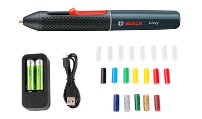 Bosch Home & Garden Heißklebestift »Gluey«, (USB-Ladegerät & -Kabel, 2x1,2 V HR06 (AA)... kaufen