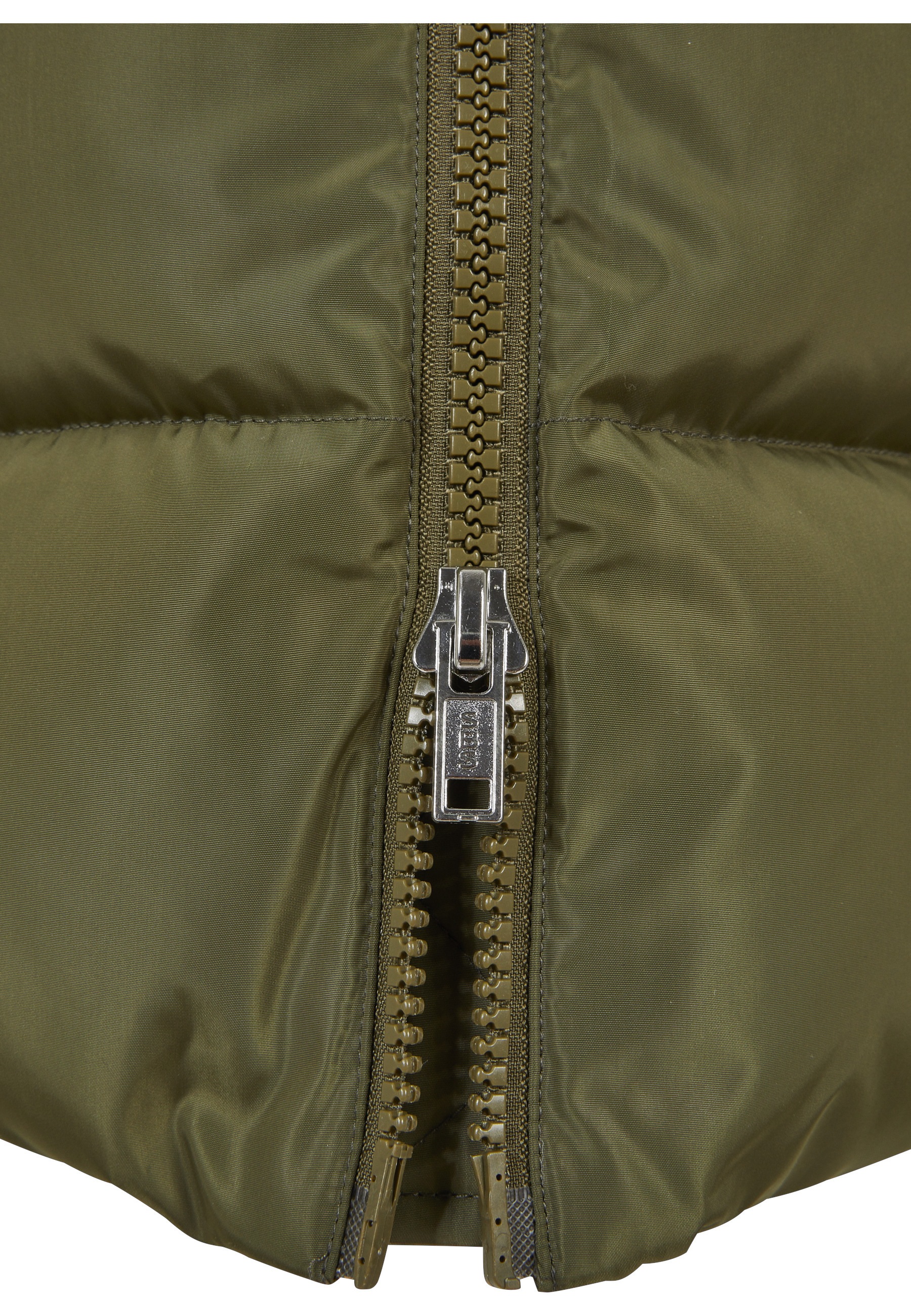 URBAN CLASSICS Winterjacke »Urban Classics Damen Ladies High Neck Puffer Coat« 1 Stk. tlg. ohne Kapuze