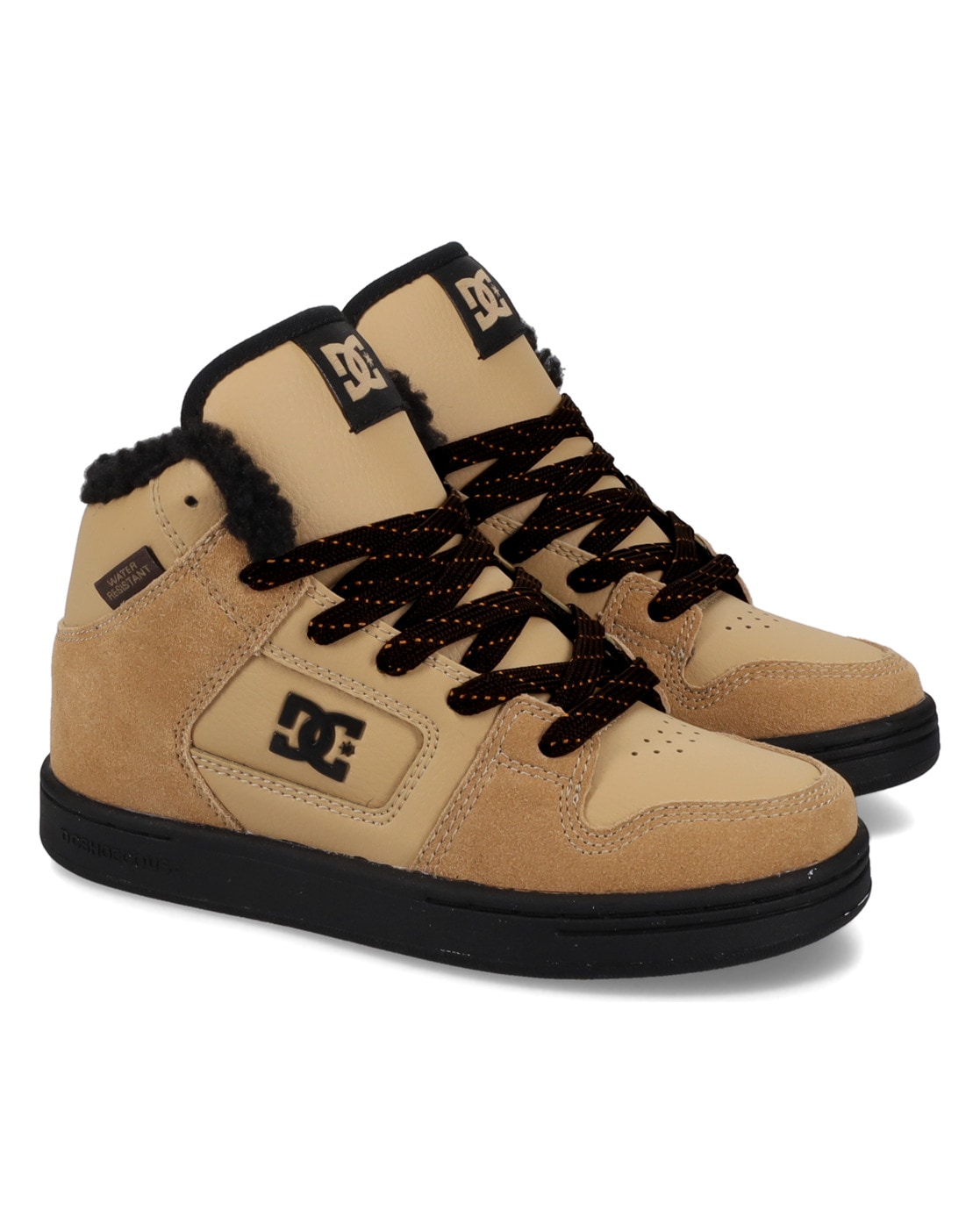 DC SHOES Kinder Sneaker "Manteca 4 Hi Wr", Gr. 12, schwarz, Obermaterial:51.1% Leder, 48.9% Synthetikmaterial;, Schuhe