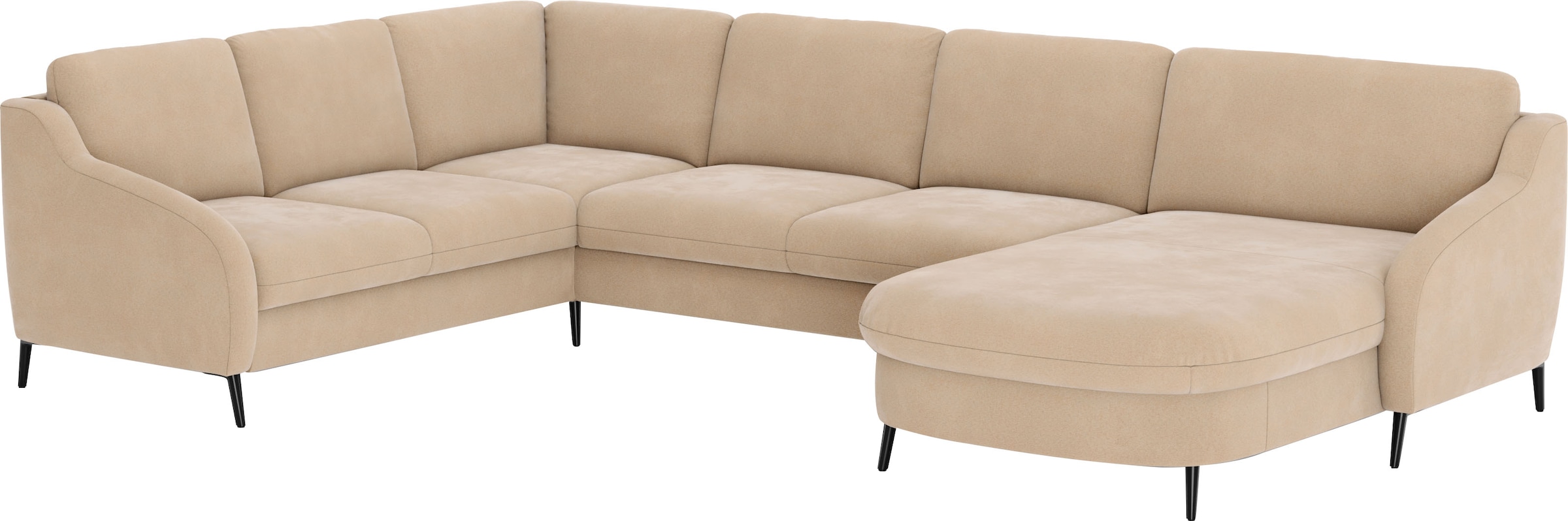 sit&more Wohnlandschaft »Soul U-Form«, wahlweise mit Bettfunktion und Bettkasten oder Schubkasten