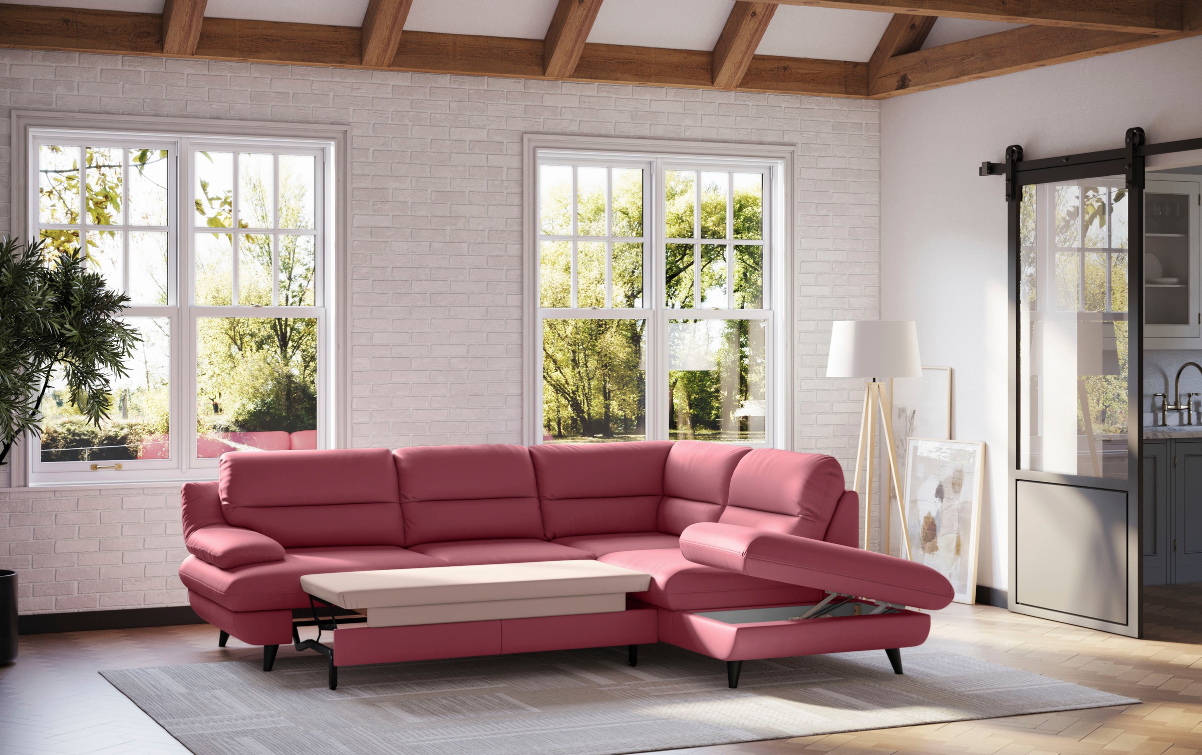 COTTA Ecksofa "Pike L-Form" Zeitloses Design günstig online kaufen