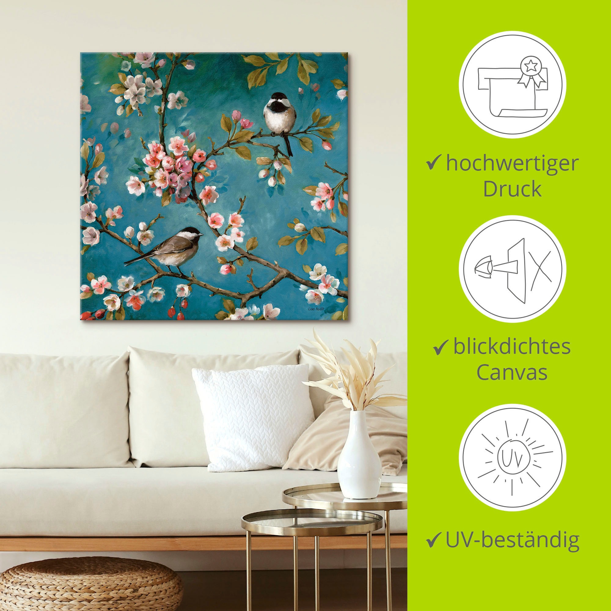 Artland Wandbild »Blüte II«, Blumen, (1 St.), als Leinwandbild, Poster in verschied. Größen