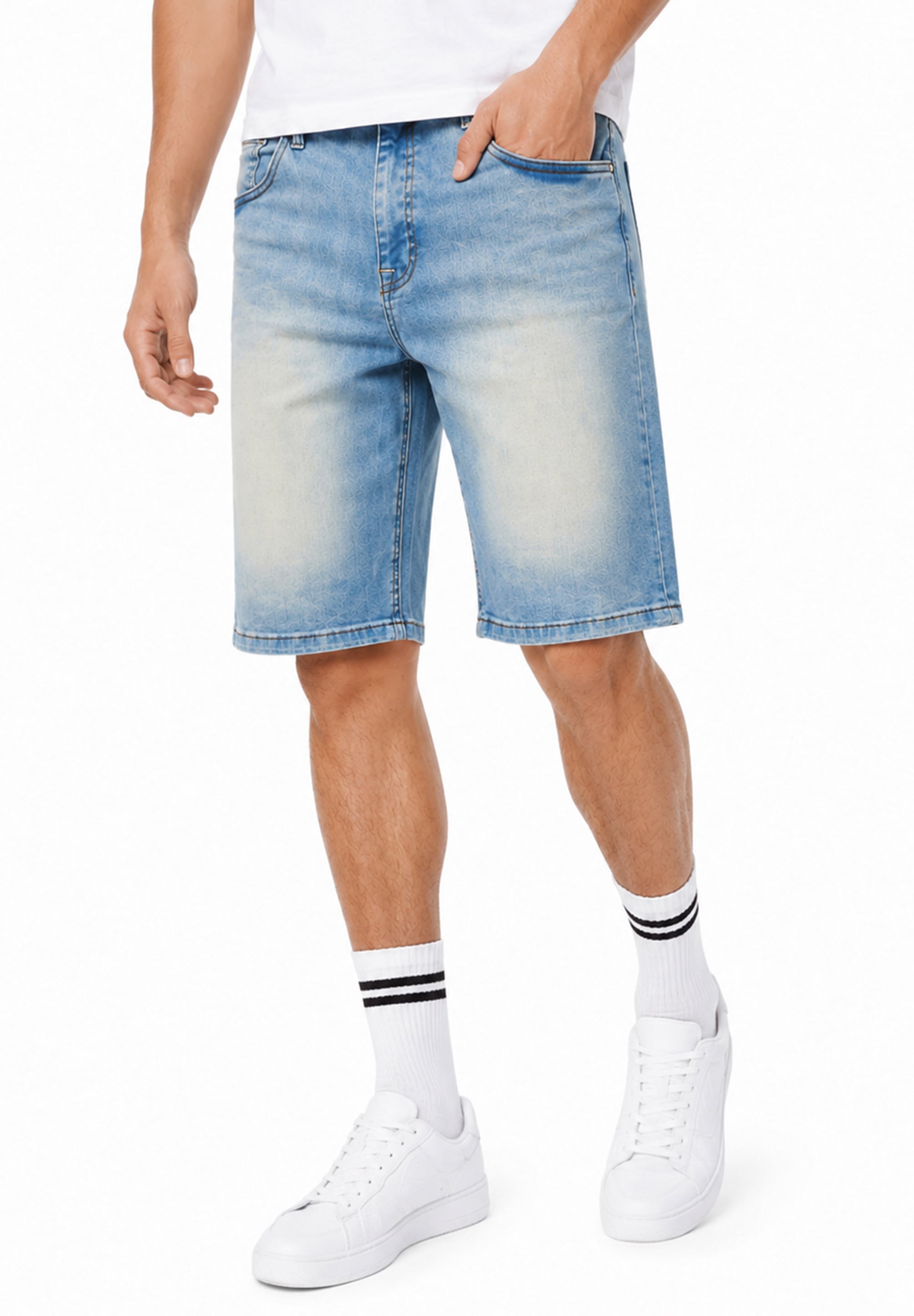 SOULSTAR Shorts »im Baggy-Fit aus 100% Baumwolle für Herren«  Sommer-Shorts Bermuda für Männer mit Elasthan