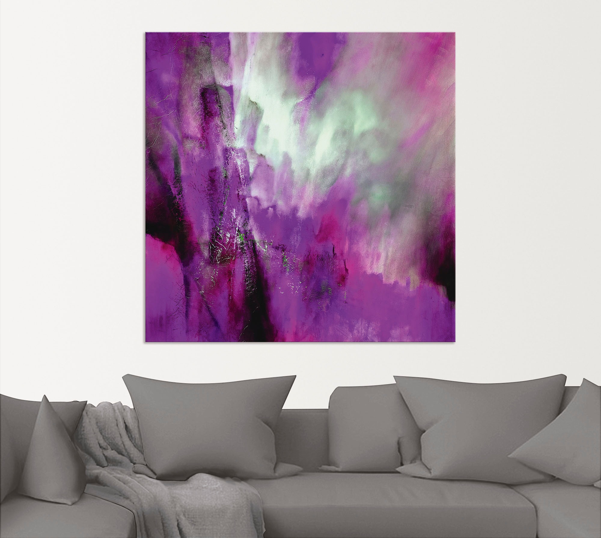 Artland Wandbild »Rosa Licht«, Gegenstandslos, (1 St.), als Alubild, Outdoorbild, Leinwandbild, Poster in verschied. Größen