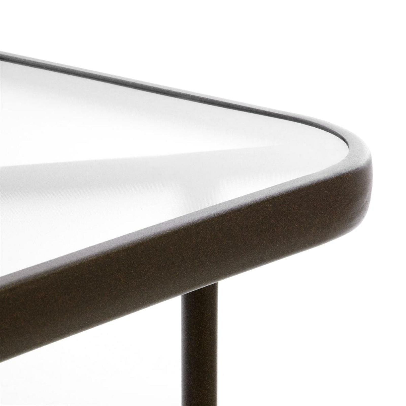 Thumbnail - VCM Gartentisch "Stahltisch mit Glasplatte und Schirmständerloch"