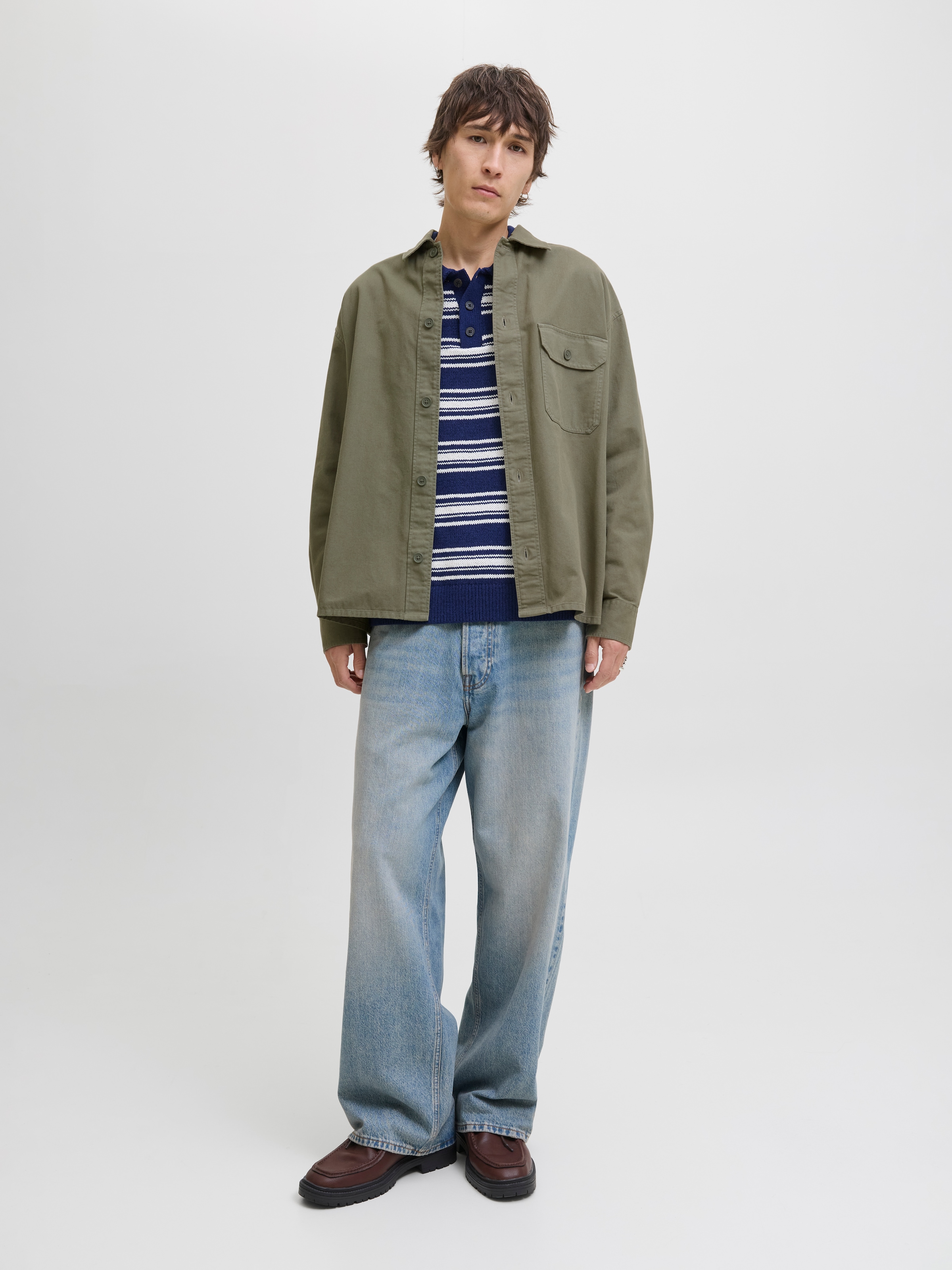 Jack & Jones Langarmhemd »JJEDOVER OVERSHIRT LS SN«