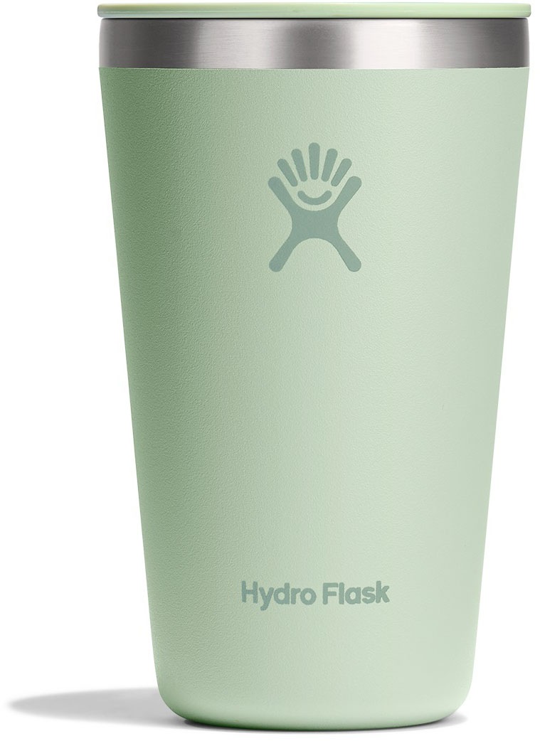HYDRO FLASK Thermobecher "16 Oz All Around Tumbler", Ø 8,64cm x 15,49cm, 473ml, 1 Stk., grün, Trinkgefäße, Hochwertiger 18/8 Edelstahl