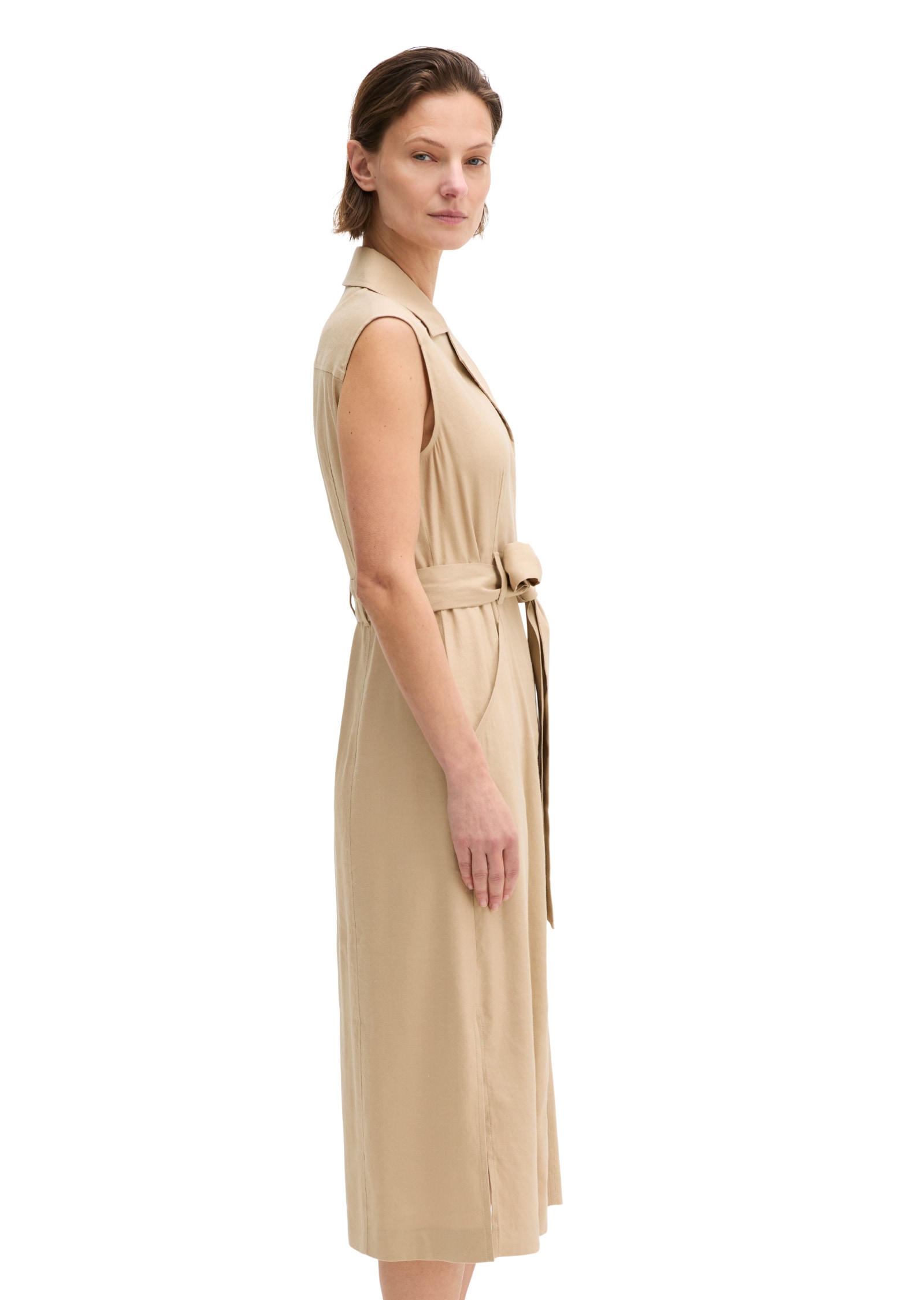 Marc O'Polo Midikleid »aus Viskose-Leinen-Stretch«